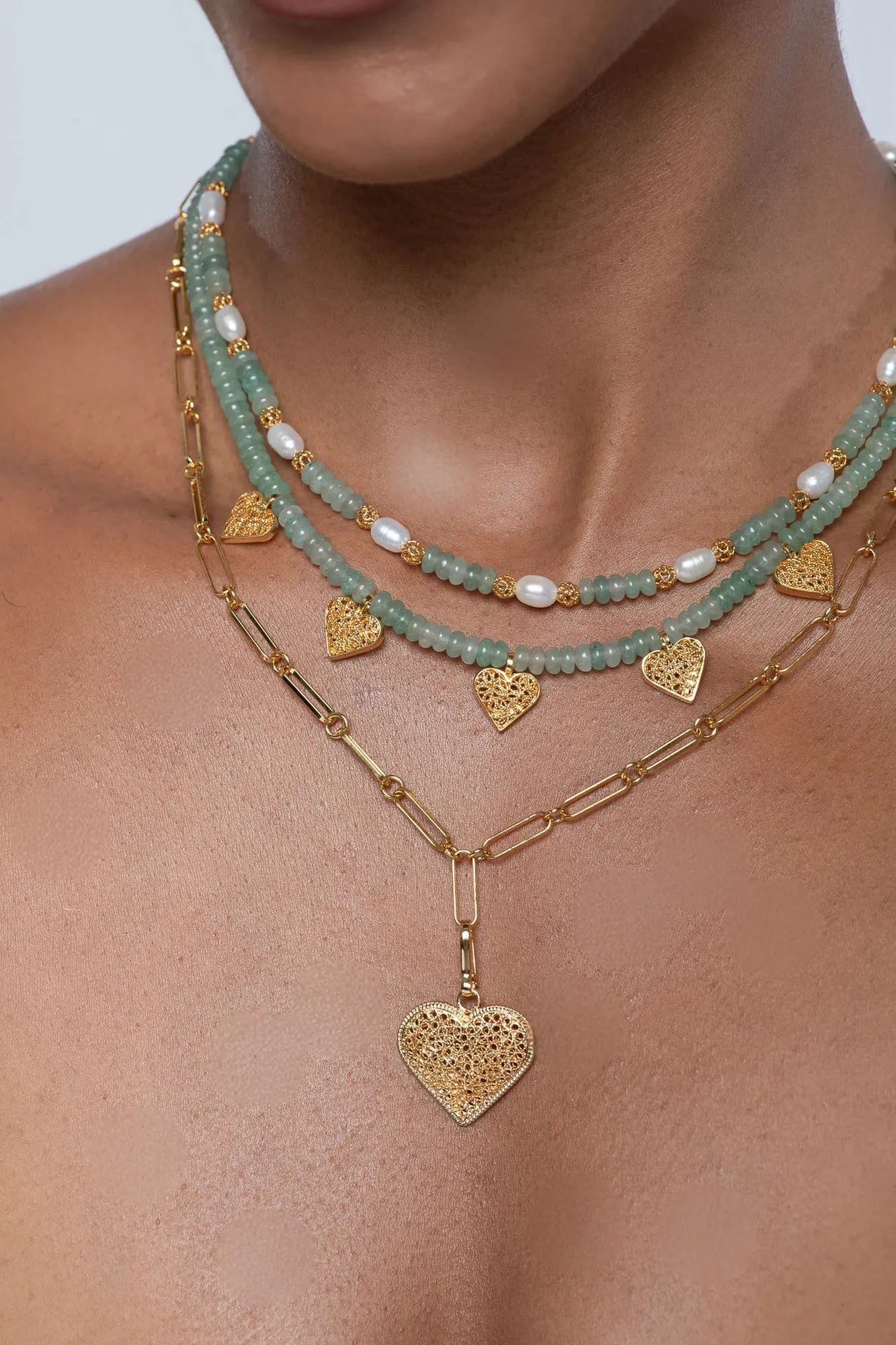 Golden Pearl Necklace