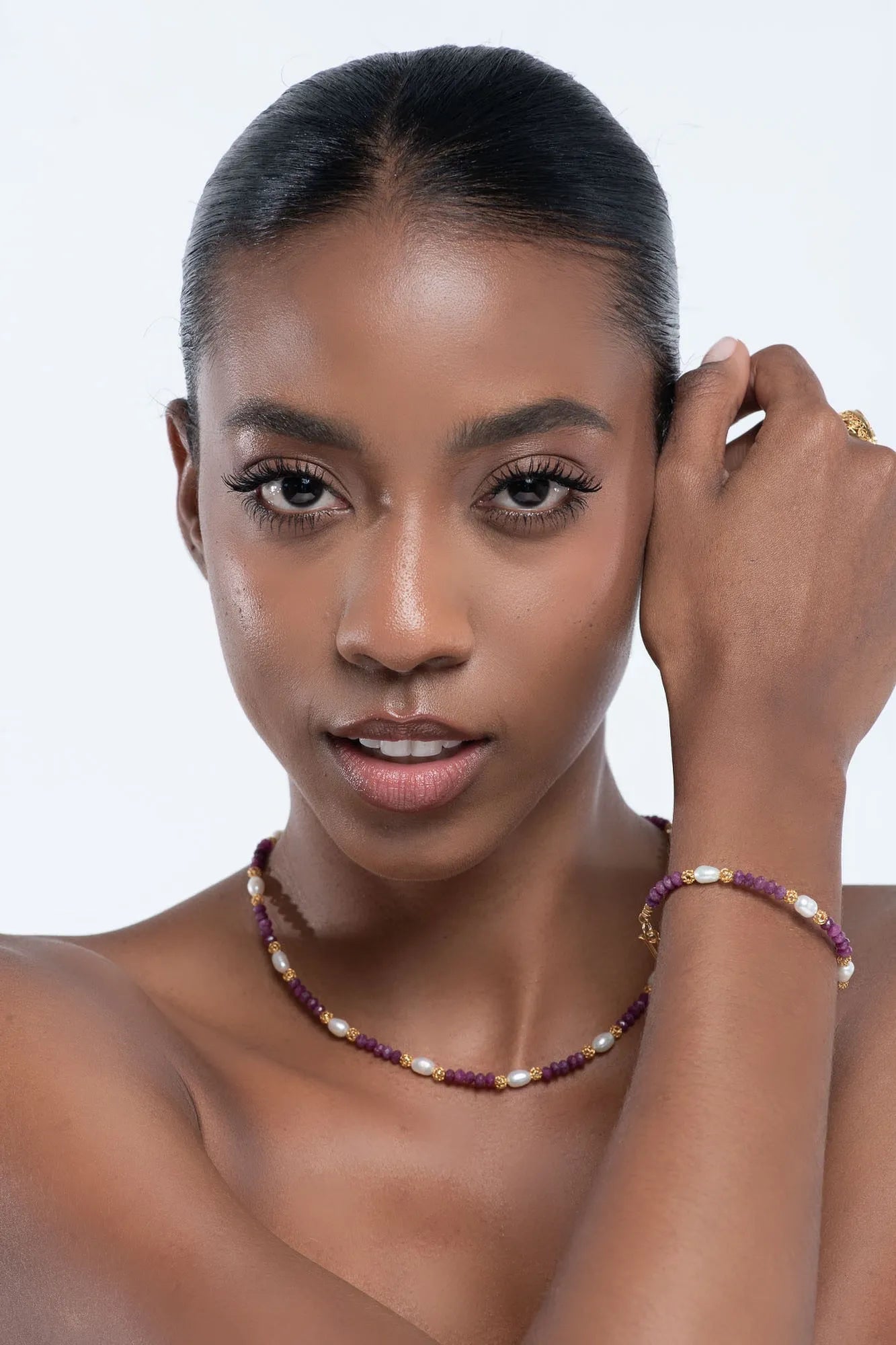 Golden Pearl Necklace