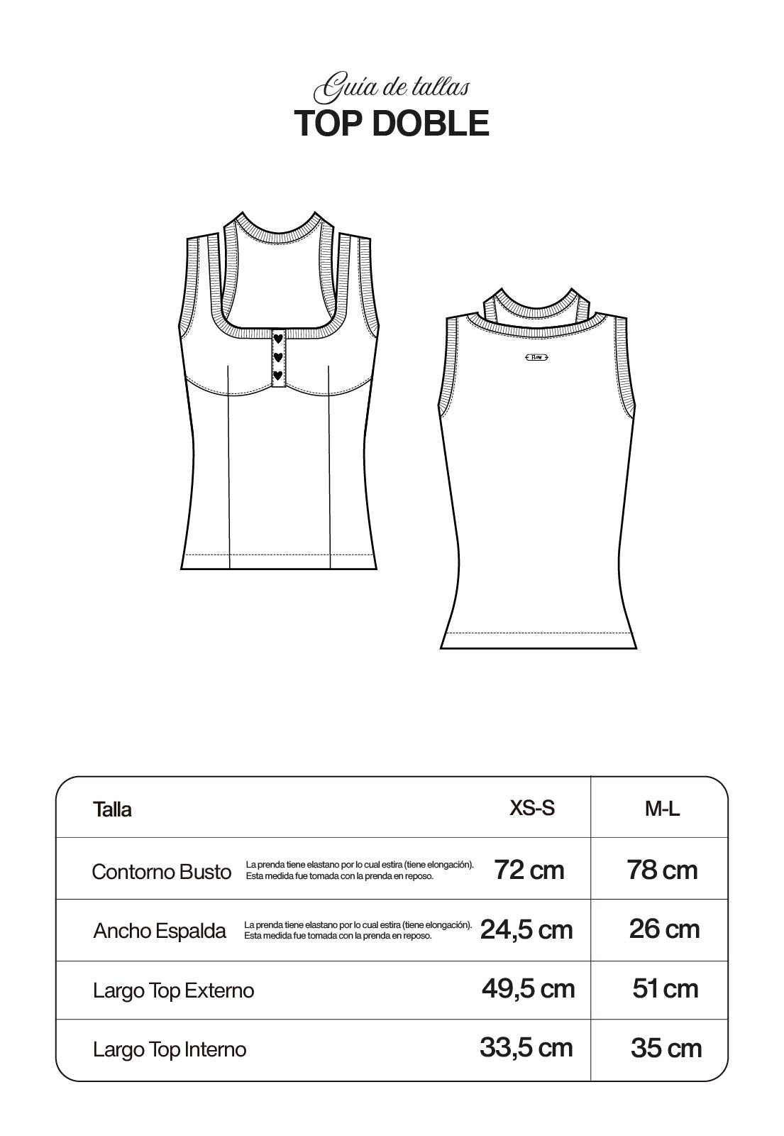 Top Doble Ivory