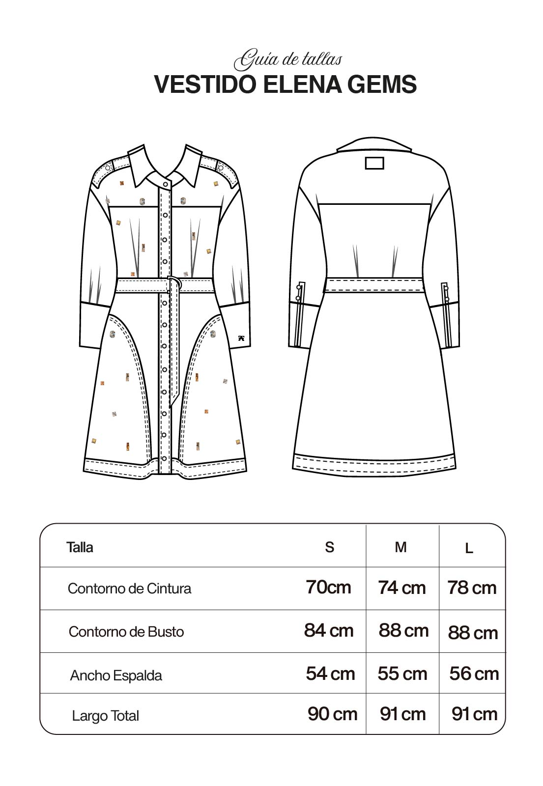 Vestido Elena Gems
