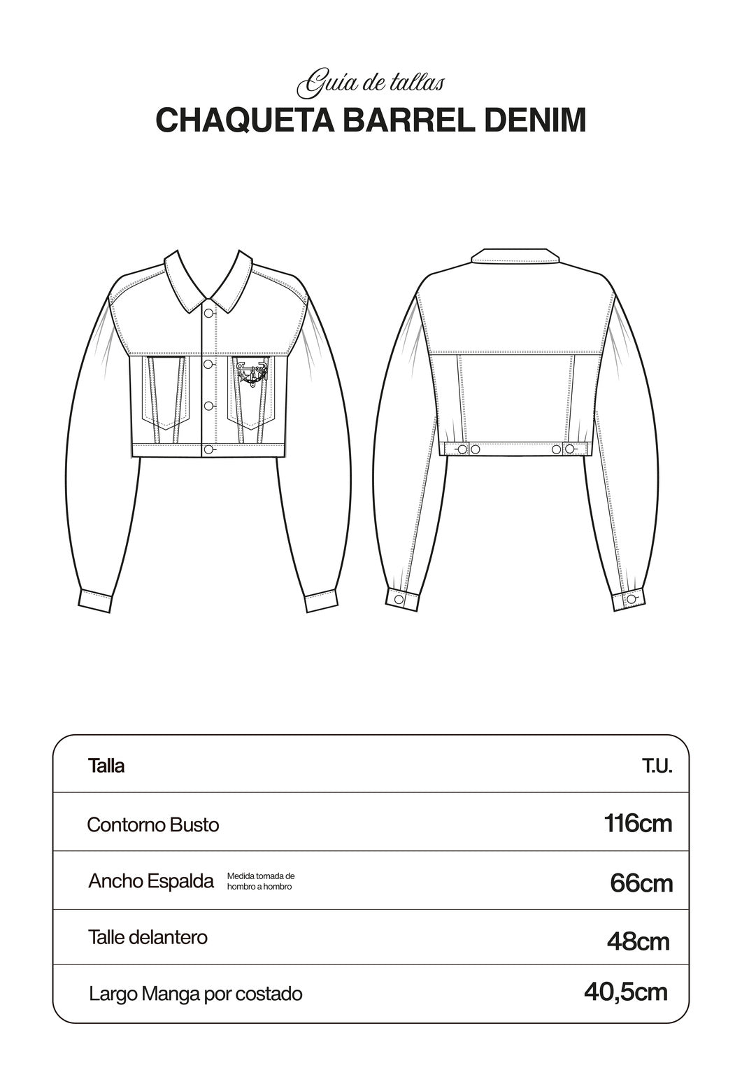 Chaqueta Barrel Denim