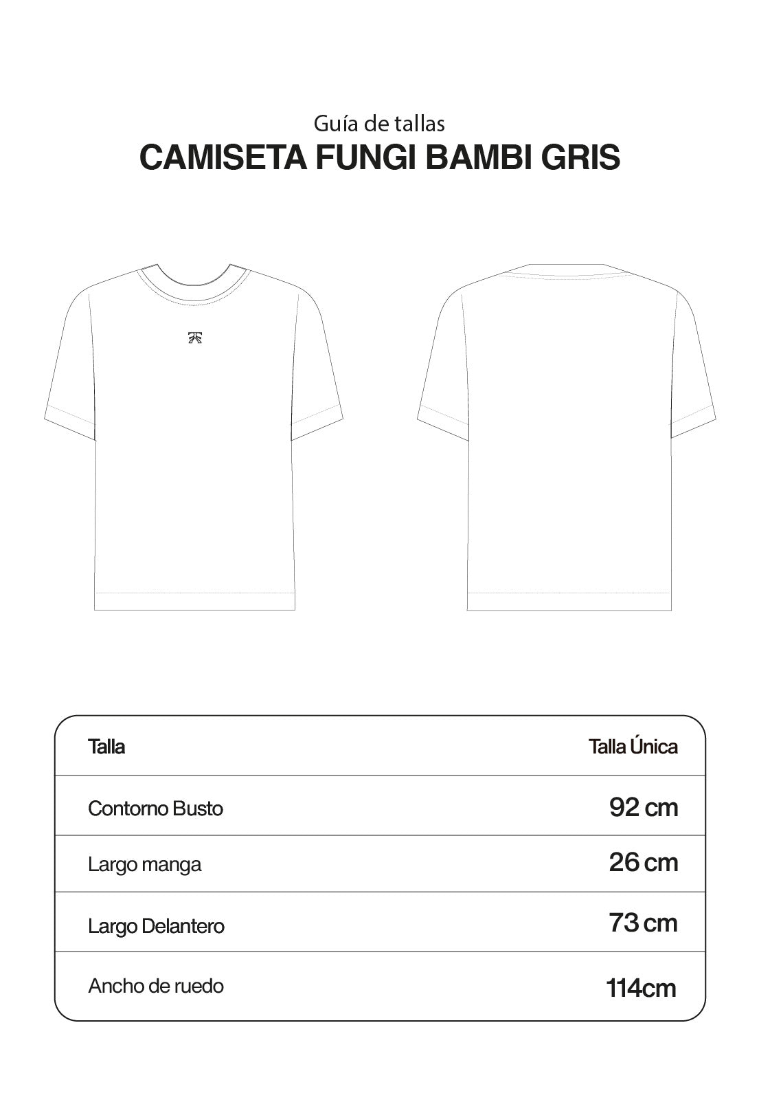 Camiseta Fungi Bambi Gris