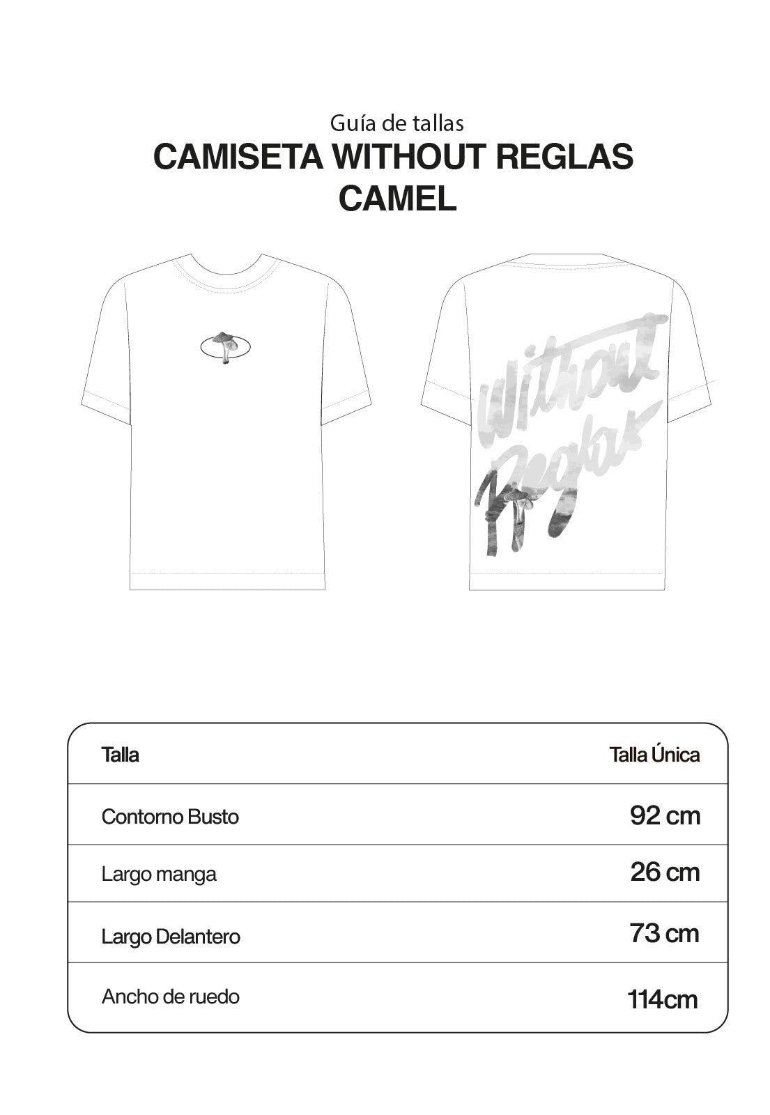 Camiseta Without Reglas Camel