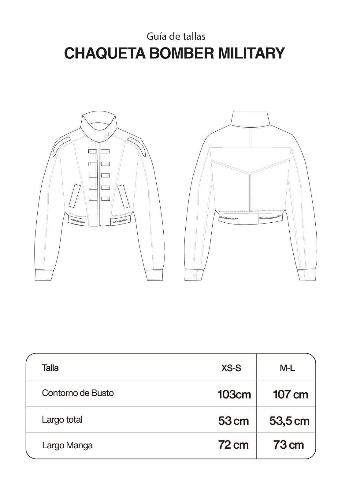 Chaqueta Bomber Military Azul