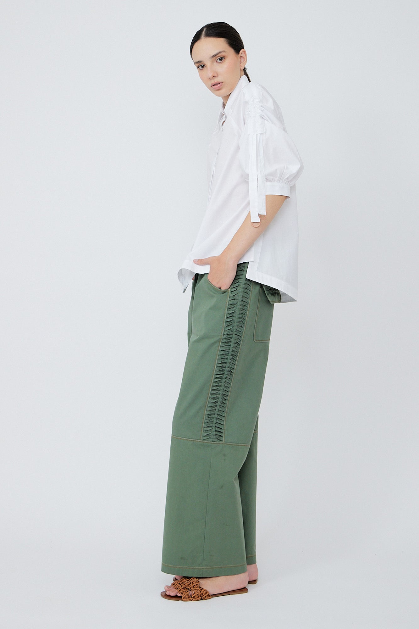 Mabel Pant | Military Green