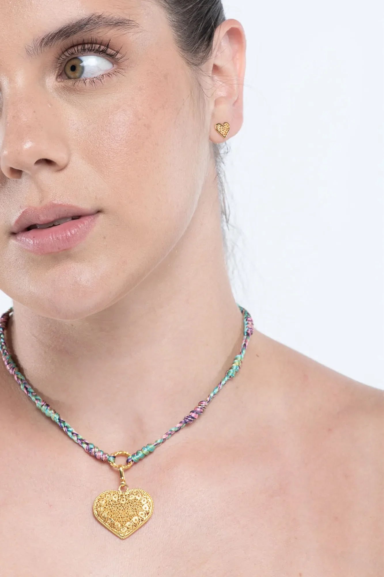 Holding Crystal Earrings