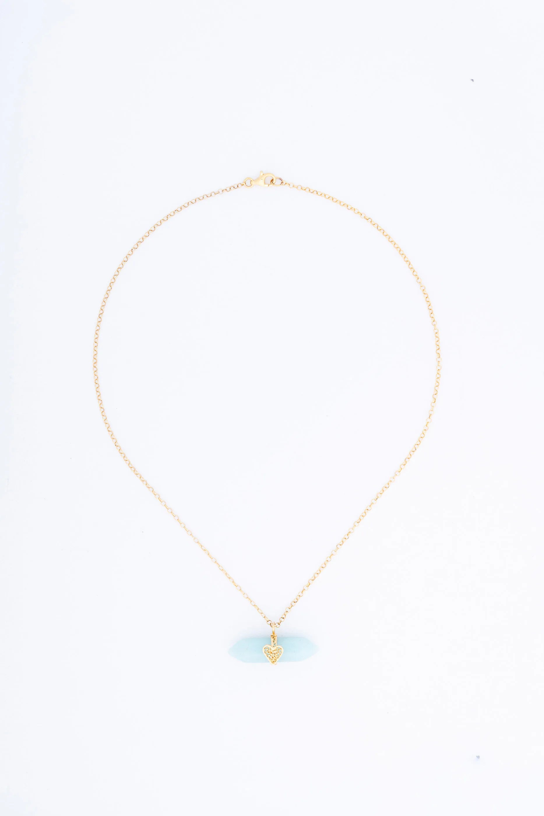 Holding Crystal Necklace