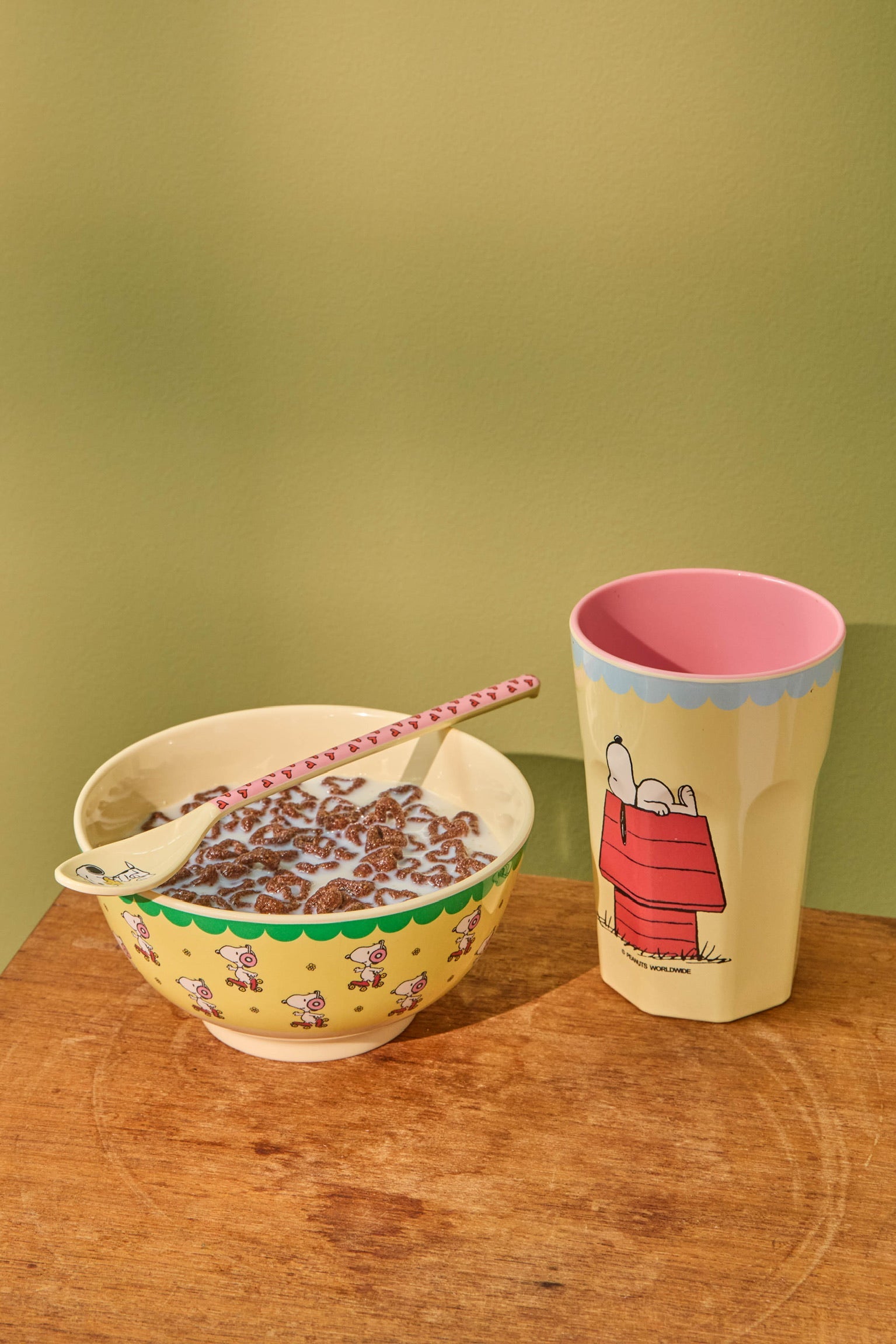 Melamine Latte Spoons - Snoopy...Set of 6 Spoons