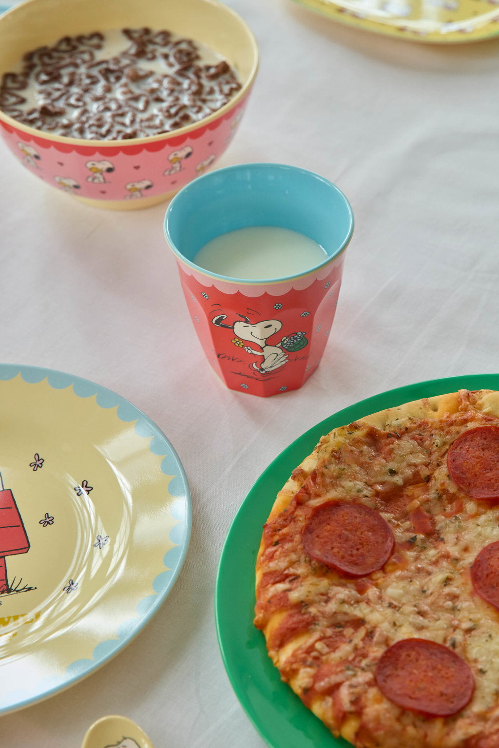 Melamine Cup with Snoopy Print - Red - 8.45 oz -