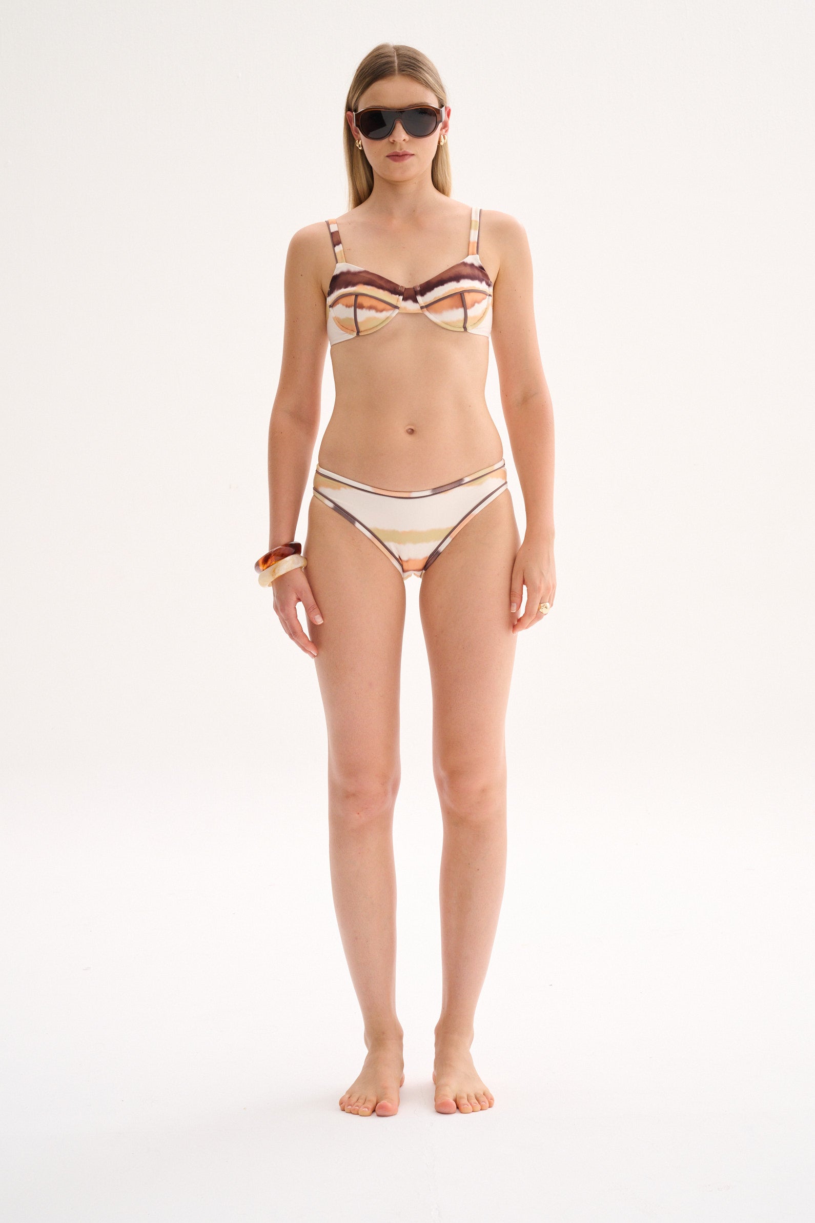 Agua Bottom Full Coverage Print Naranja