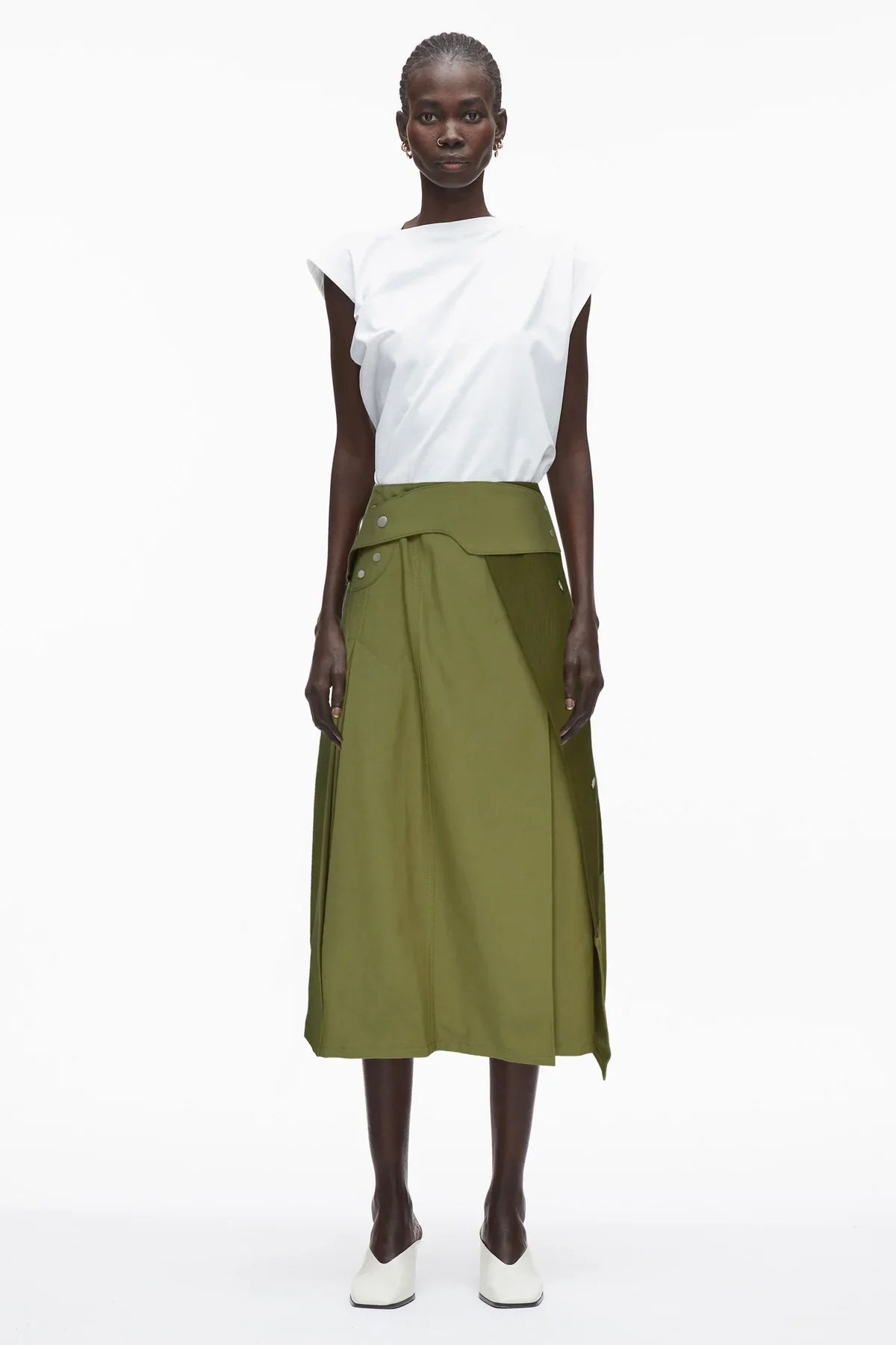PHILLIP LIM | BELTED WRAP UTILITY SKIRT