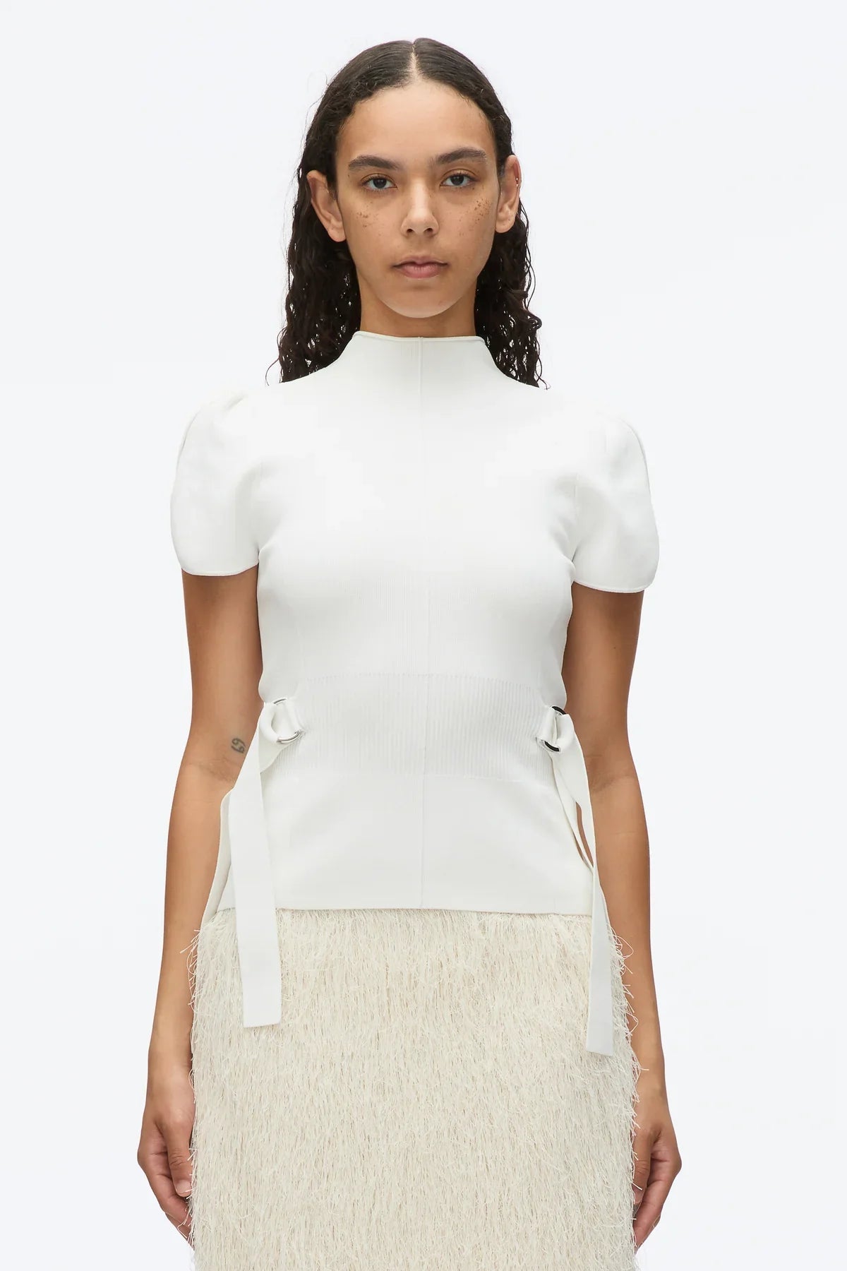 PHILLIP LIM | COMPACT RIB TULIP TOP