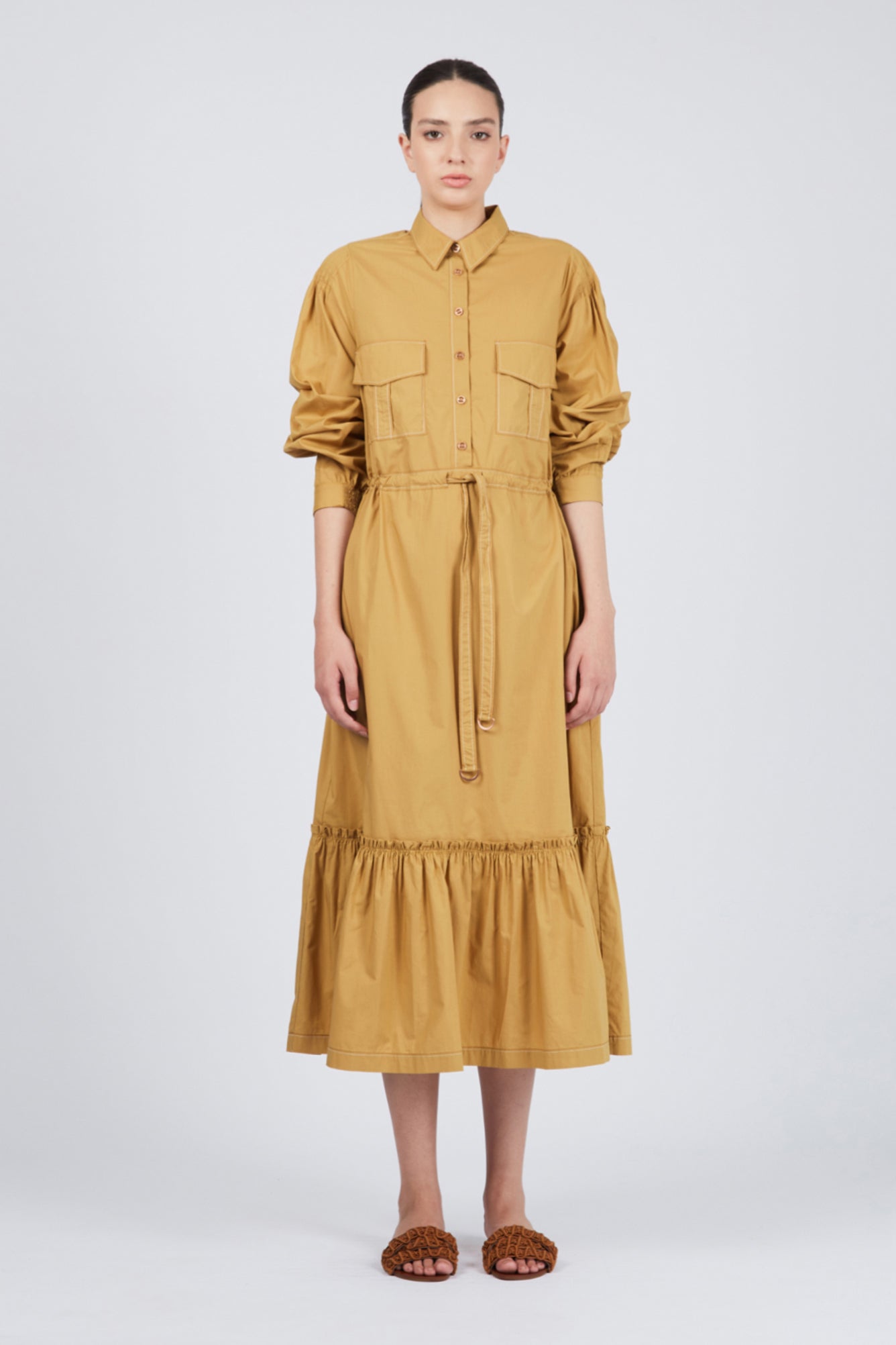 Maxine Dress | Golden Palm