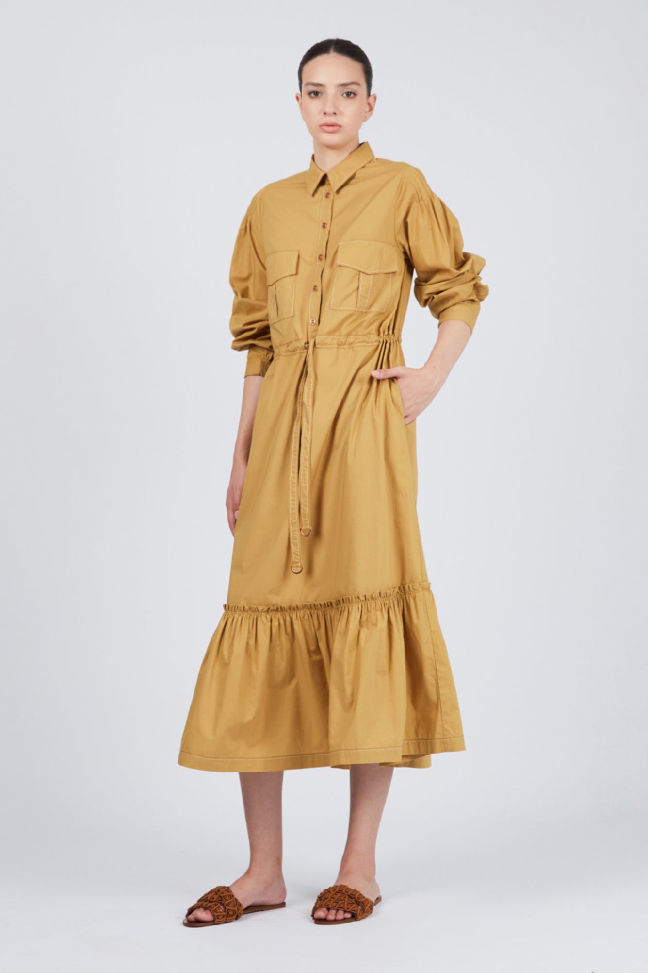 Maxine Dress | Golden Palm