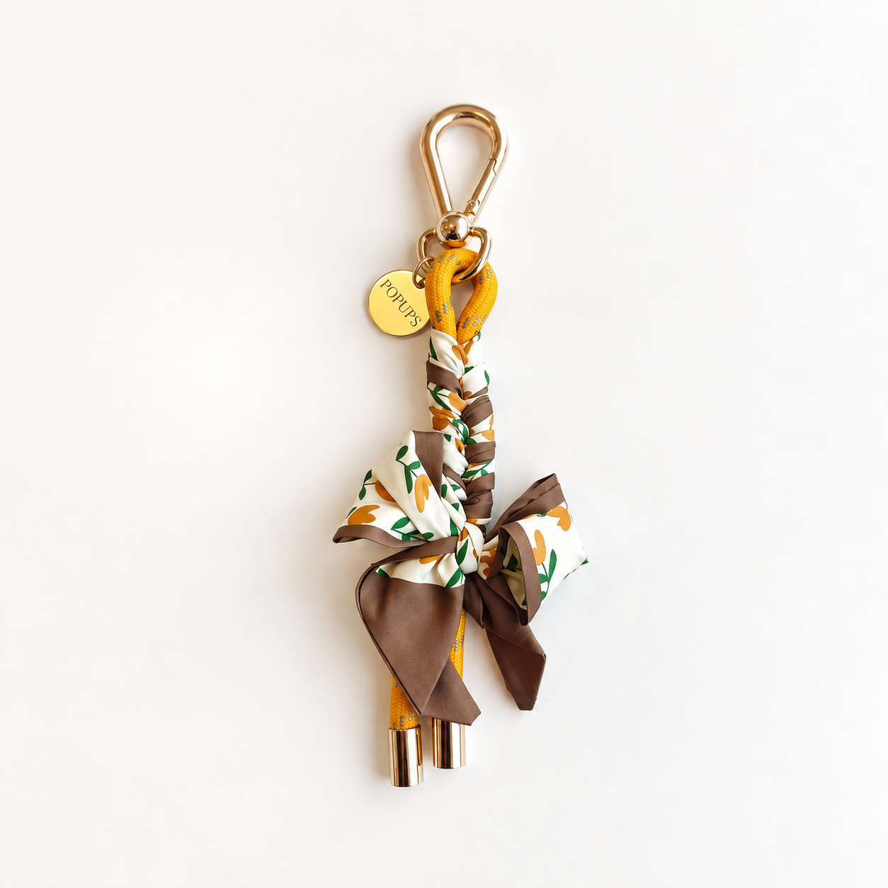 SCARF KEYCHAIN MUSTARD