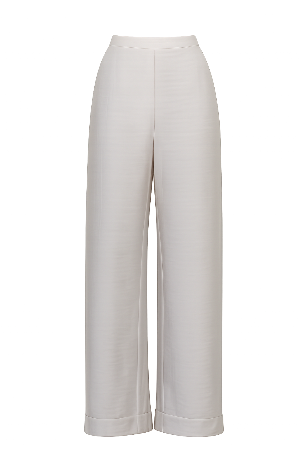 Pantalón Aurelie de lino color ivory, vista frontal de producto