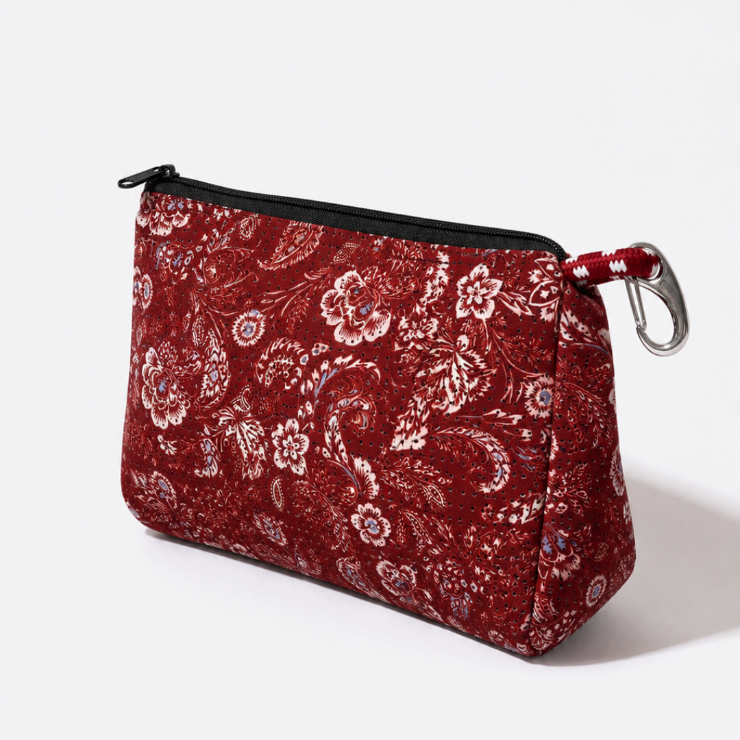 PAISLEY MERLOT SET - EVERYDAY TOTE AND POUCH