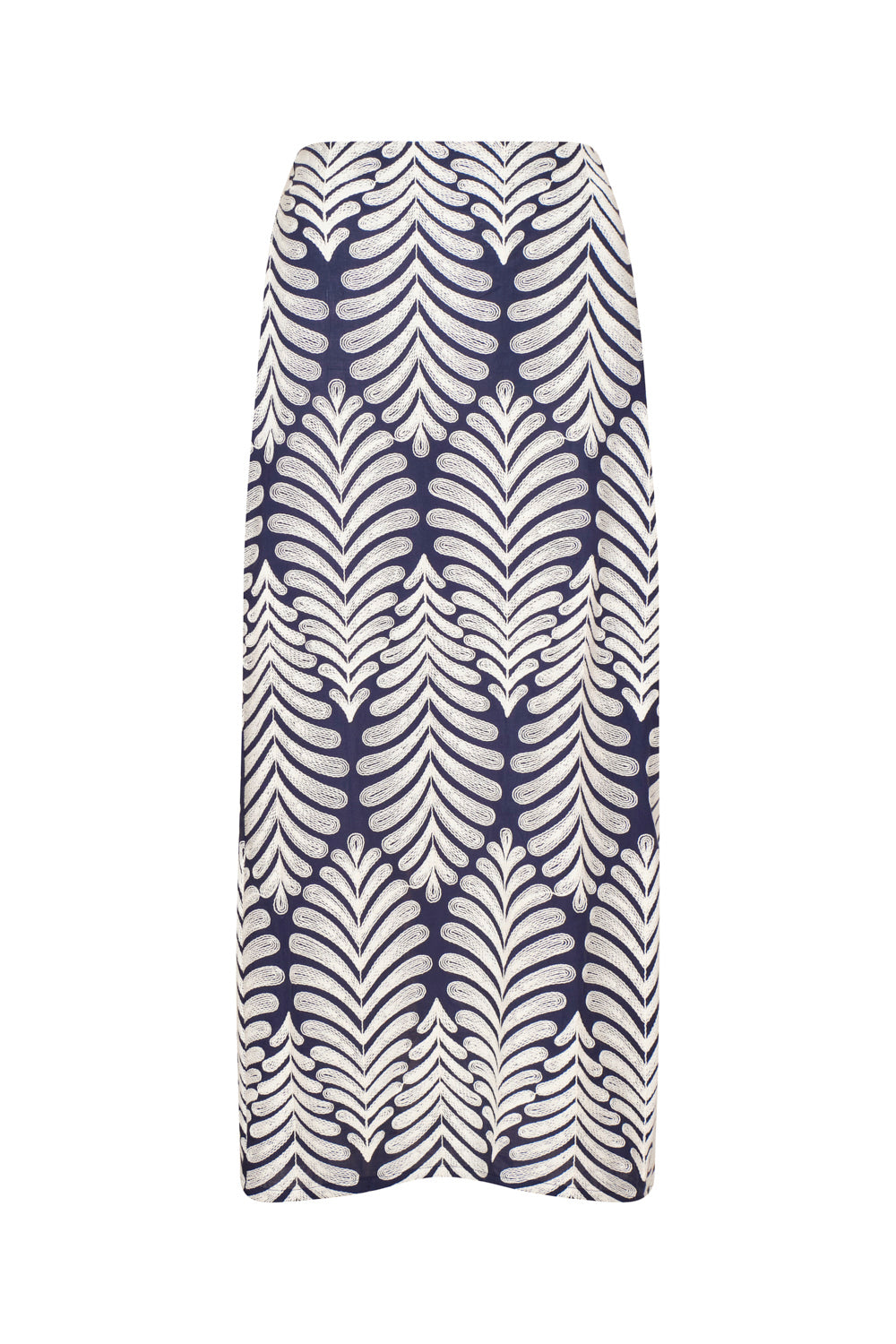 Arabela Skirt Ivory Navy Blue