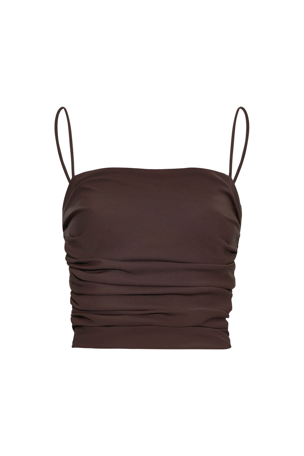 Pearl Crop Top Brown