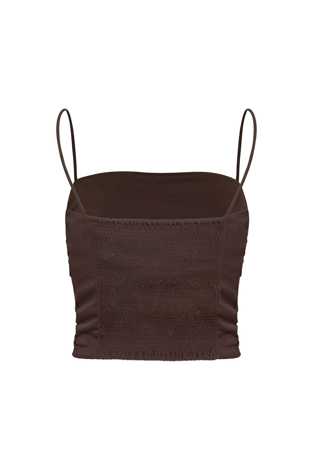Pearl Crop Top Brown
