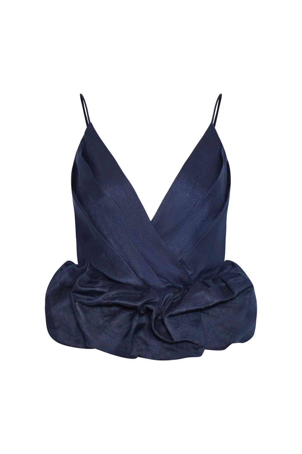Sintra Blouse Navy Blue Linen