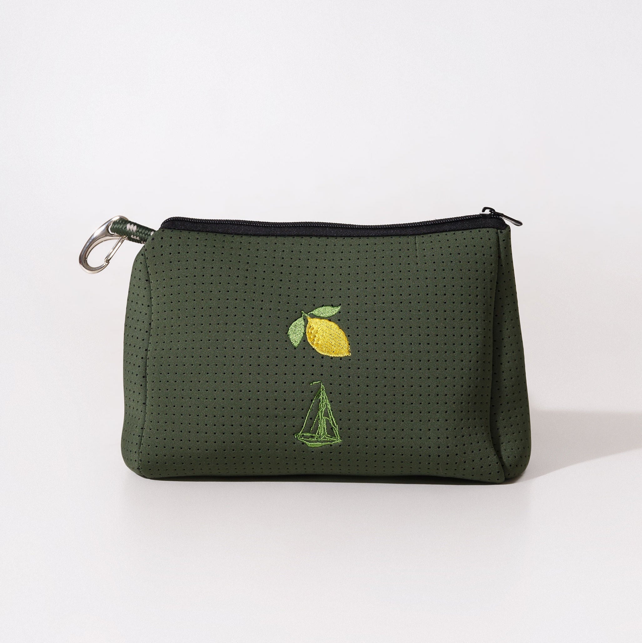 ESSENTIAL POUCH MOSS - SAILBOAT + LEMON