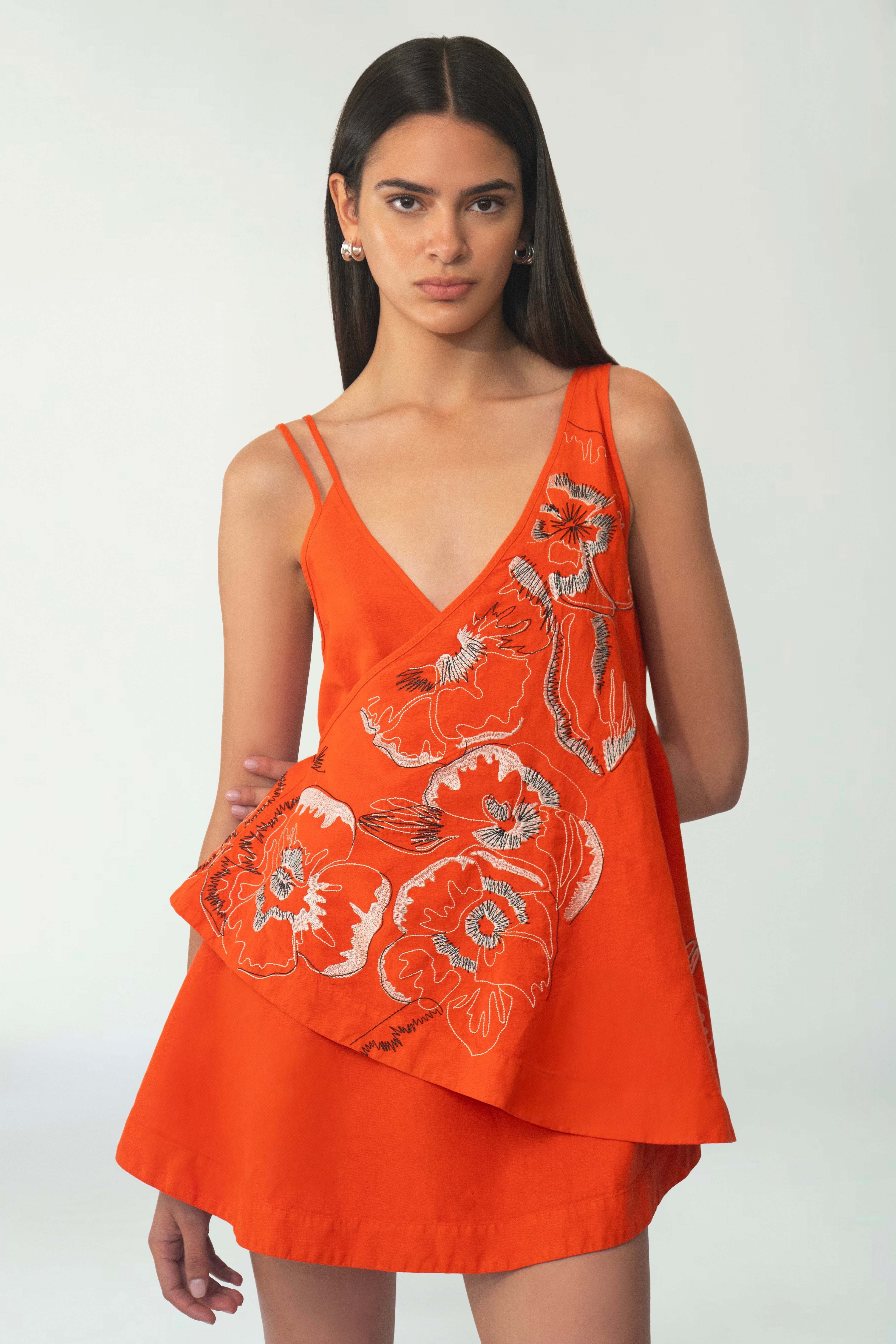 Pelosa Embroidered Mini dress