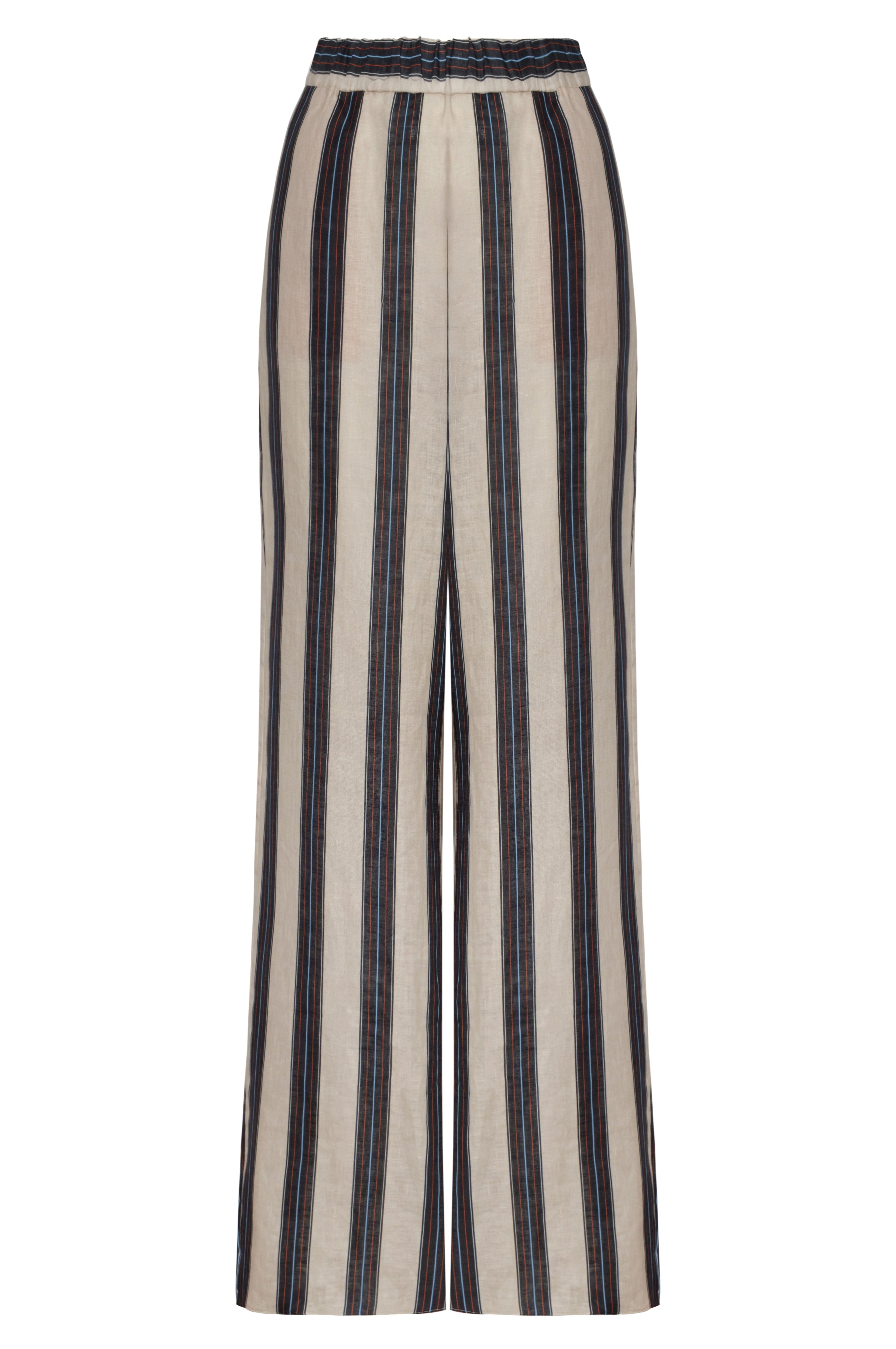San Benito Linen Pants / Navy Stripes