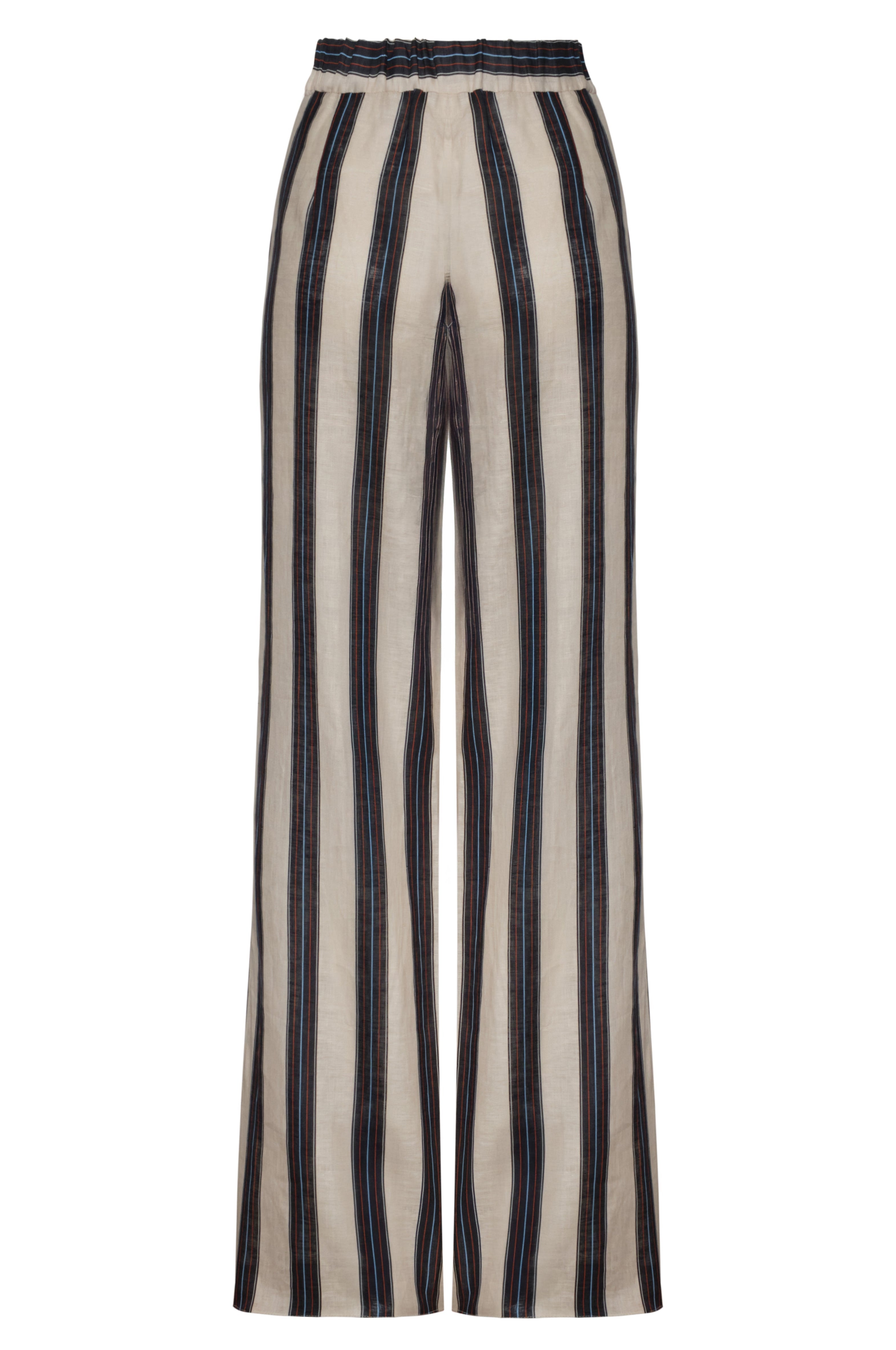 San Benito Linen Pants / Navy Stripes