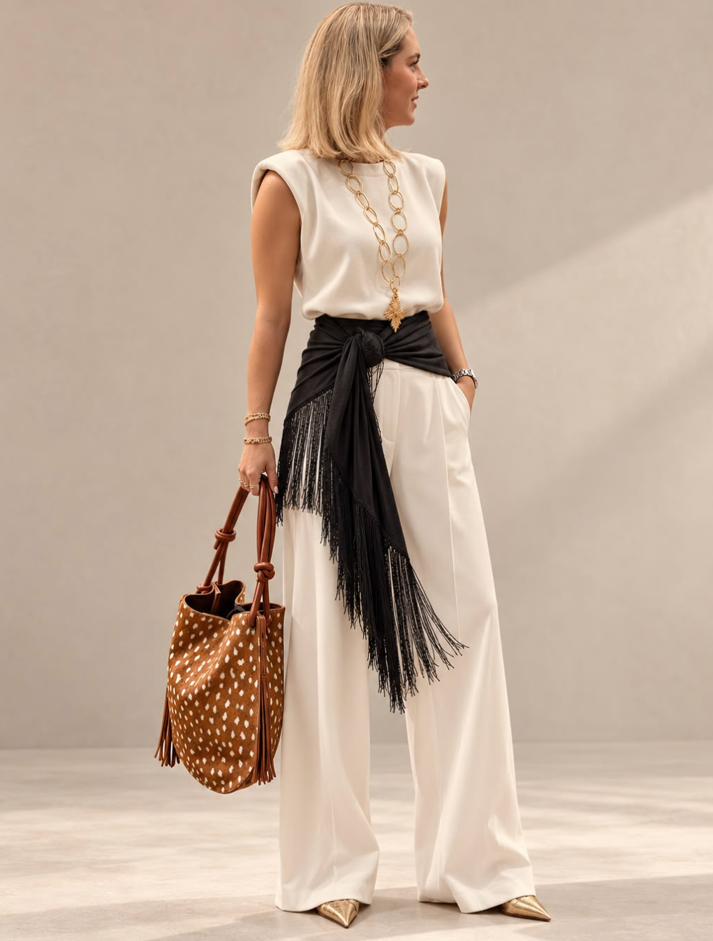 Montsera | Tule Scarf Black