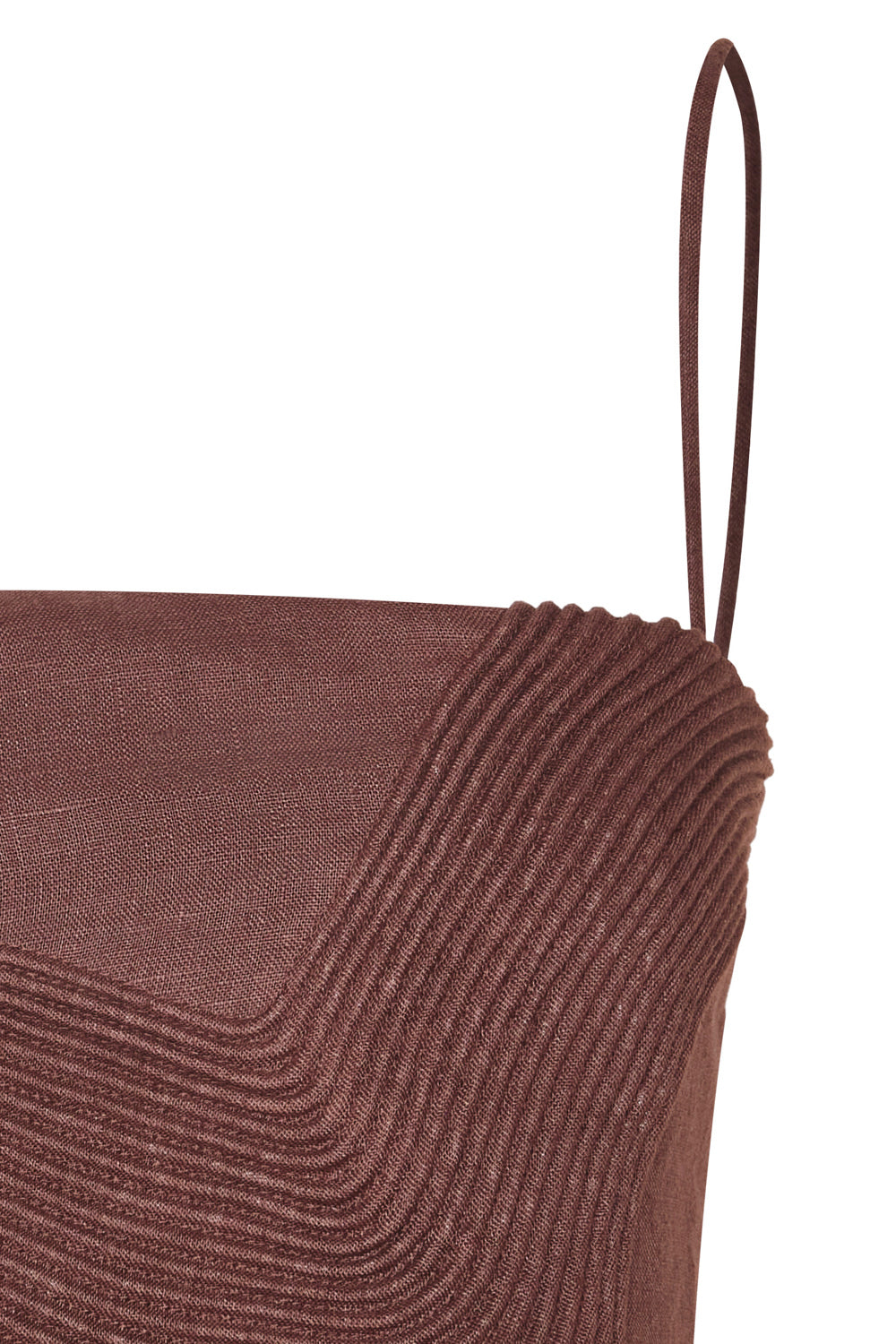 Milan Crop Top Brown