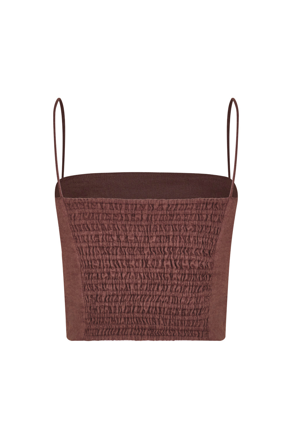 Milan Crop Top Brown