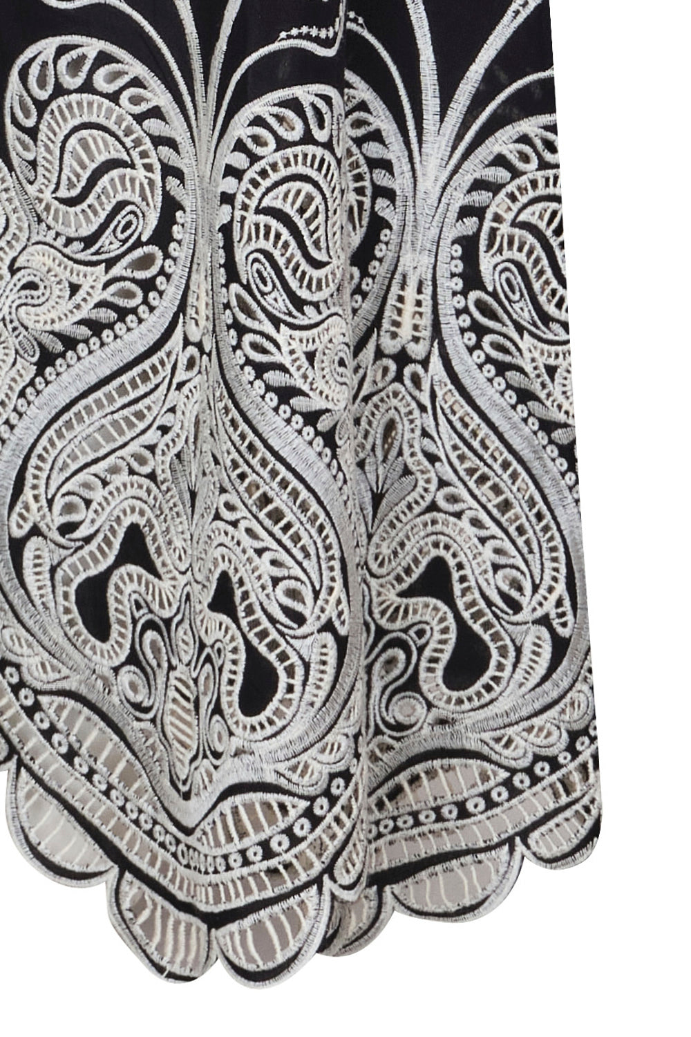 Avellana Dress Ivory Black