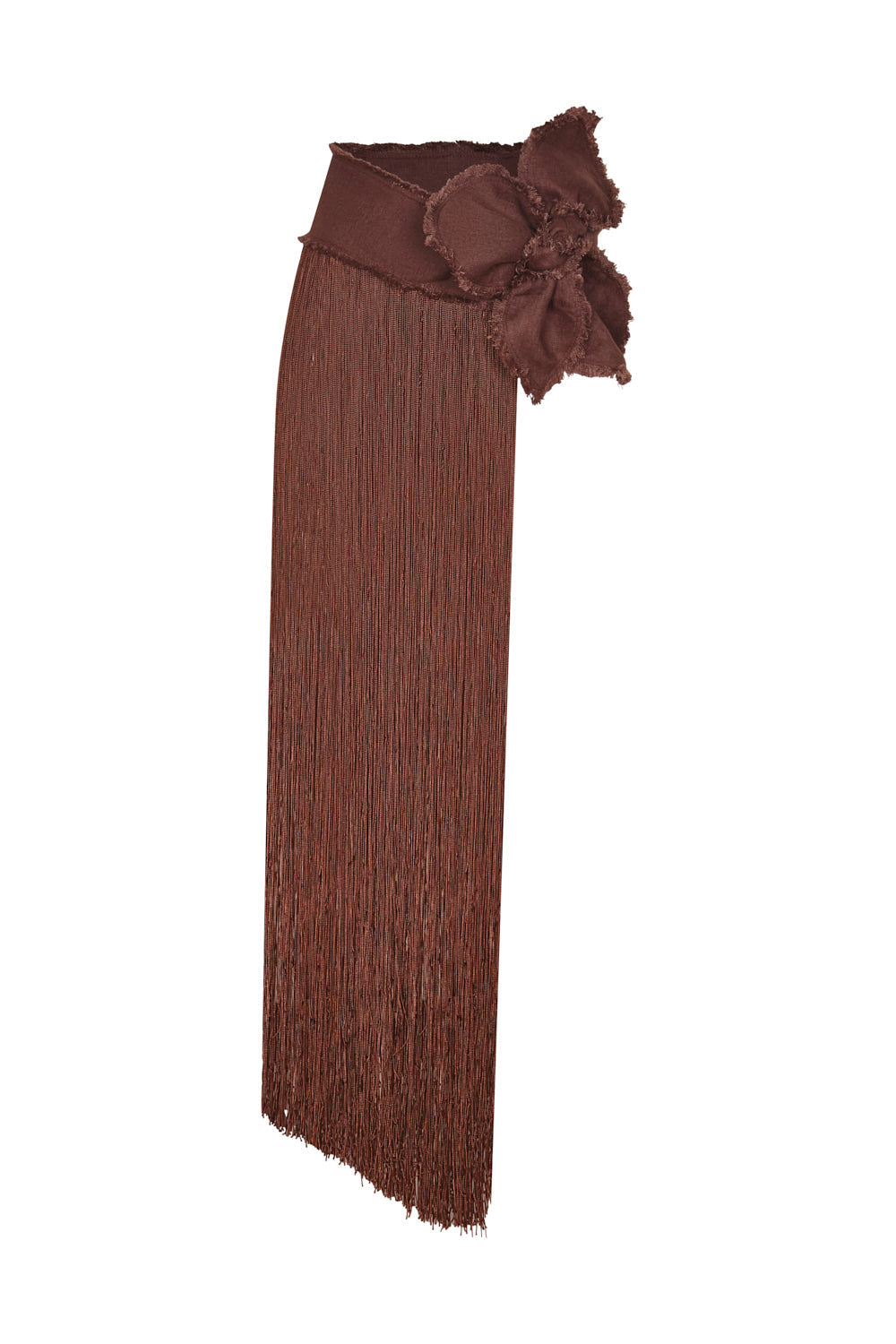 New Orquidea Belt Brown with Fringes