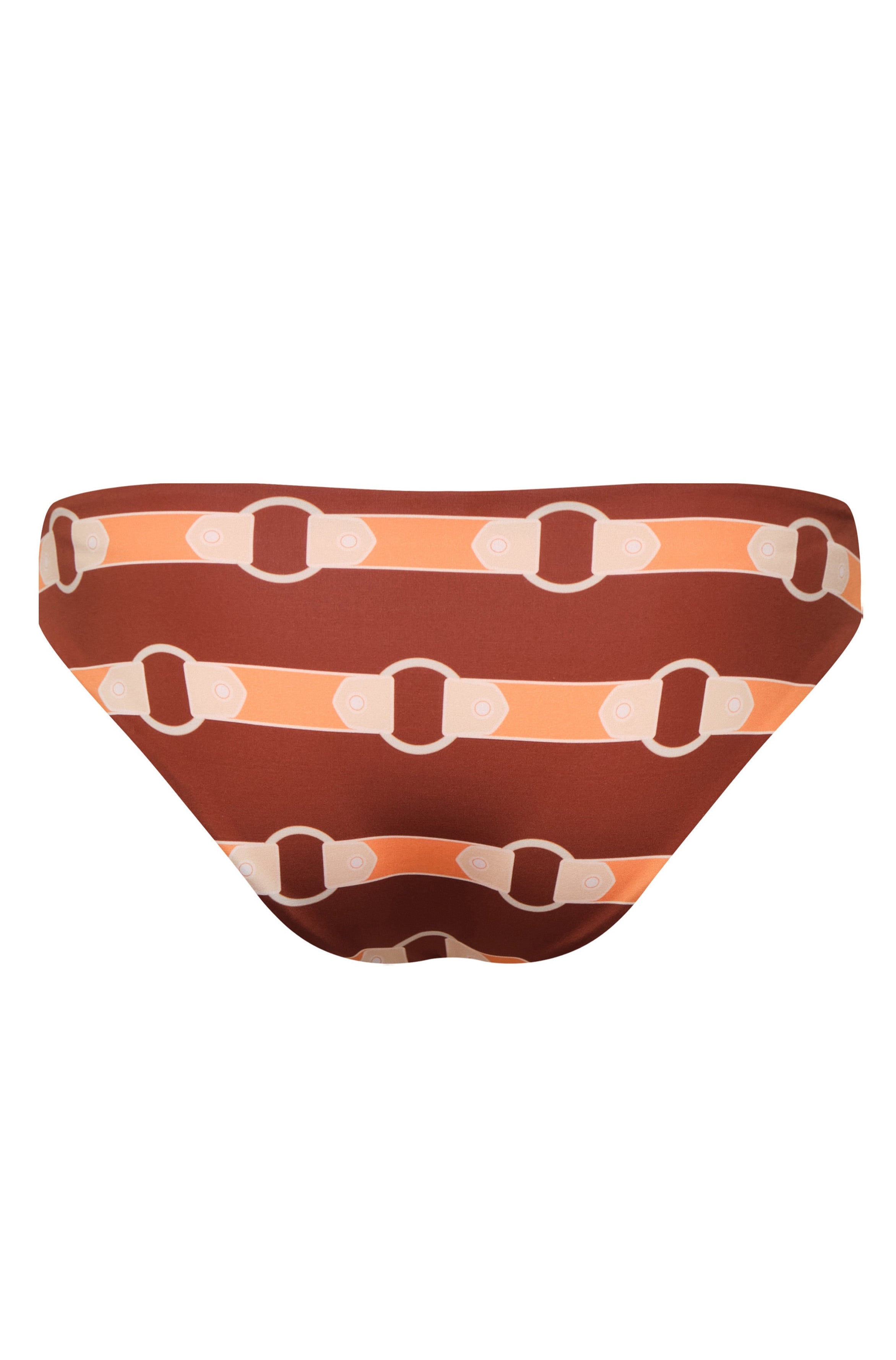 Sunset Waves Bottom / Orange Horse Reins - Peach