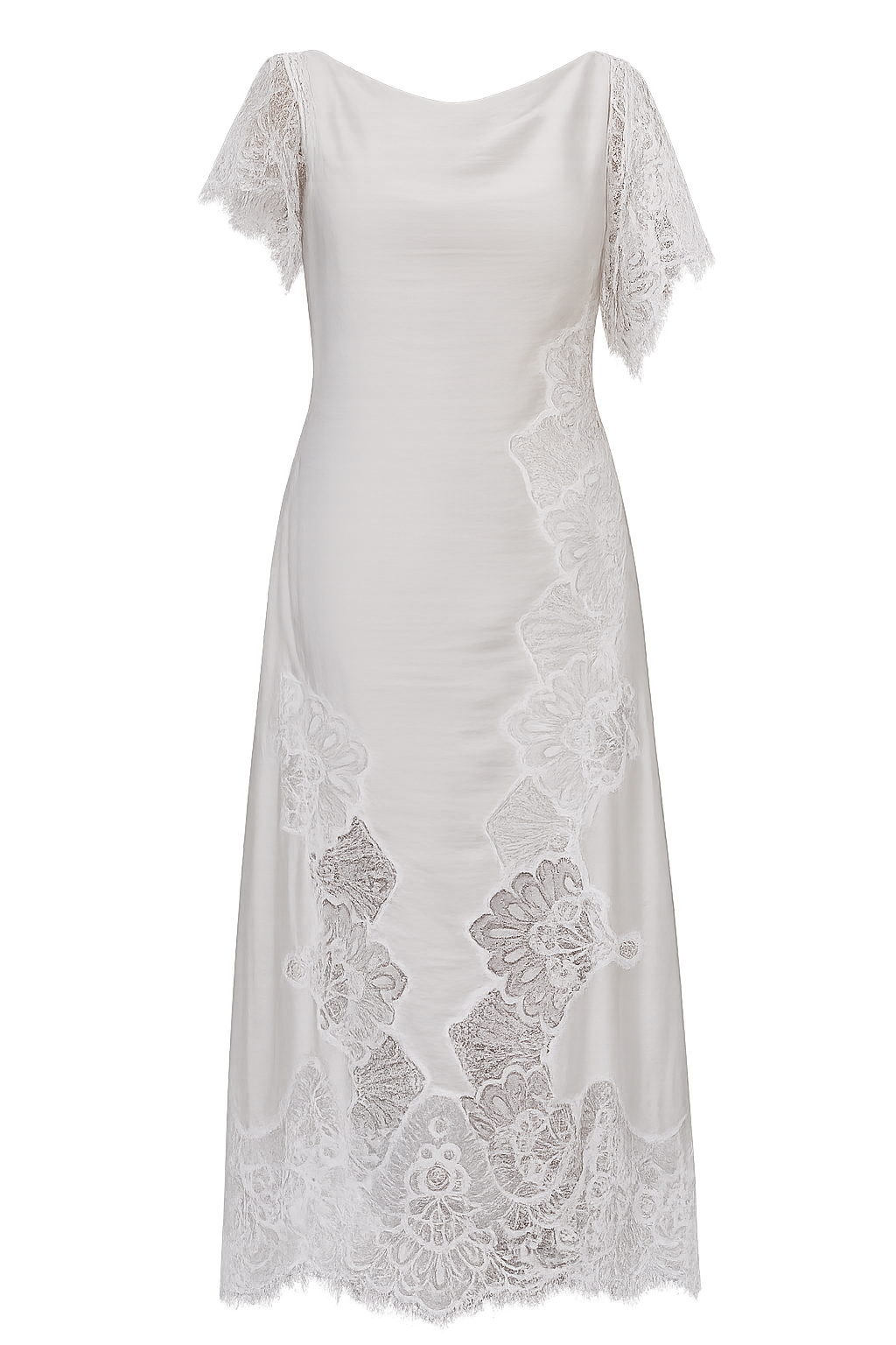 Vestido Mar color ivory – vista frontal de producto