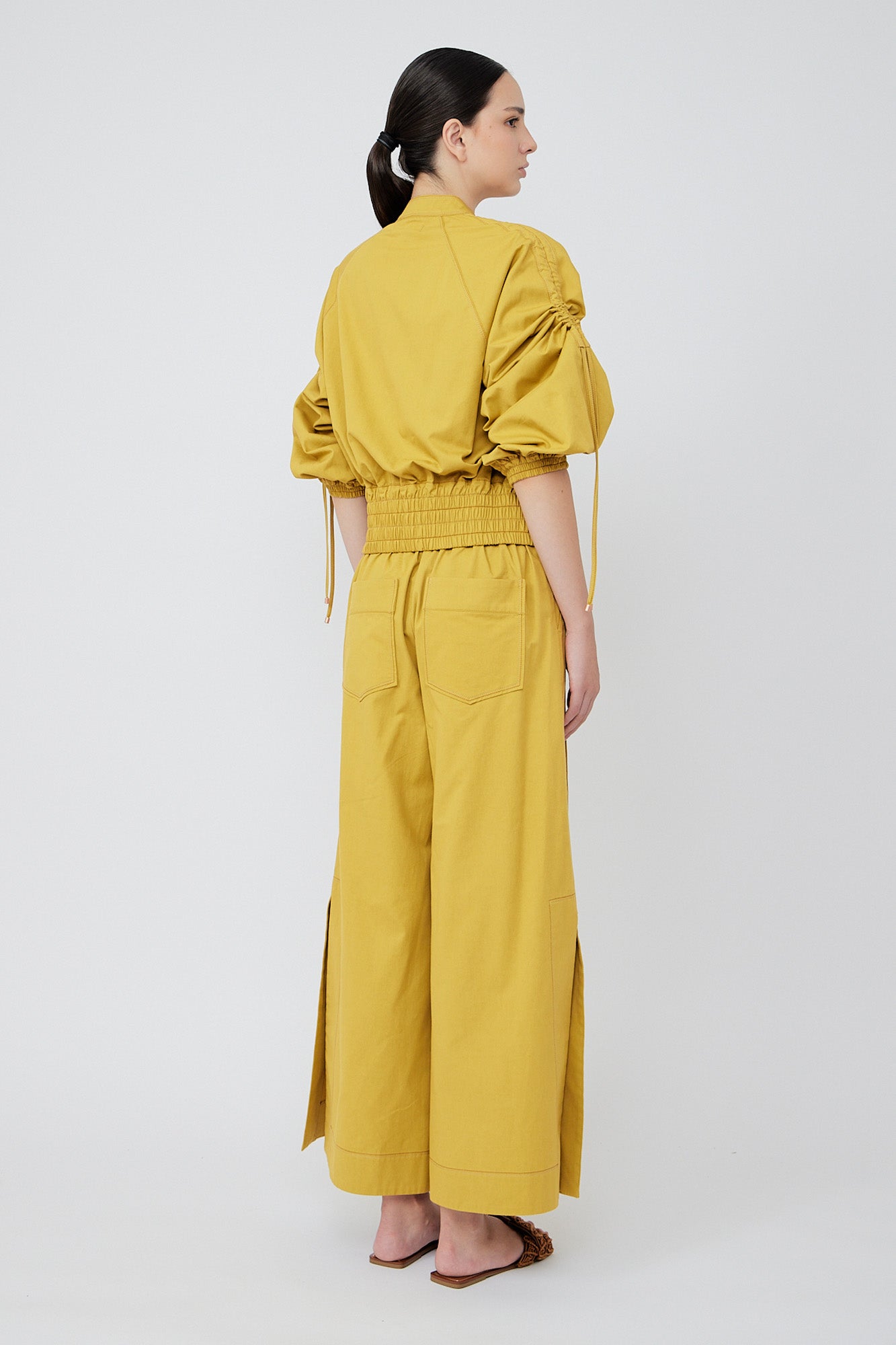 Zoe Adjustable Cotton Jacket | Golden Leaf