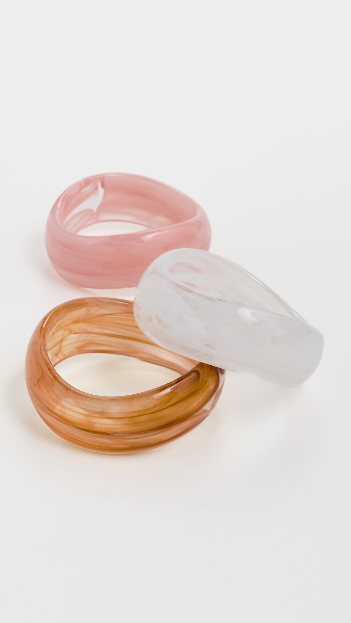 By Adina Eden Pop of Color Resin Bangle Set