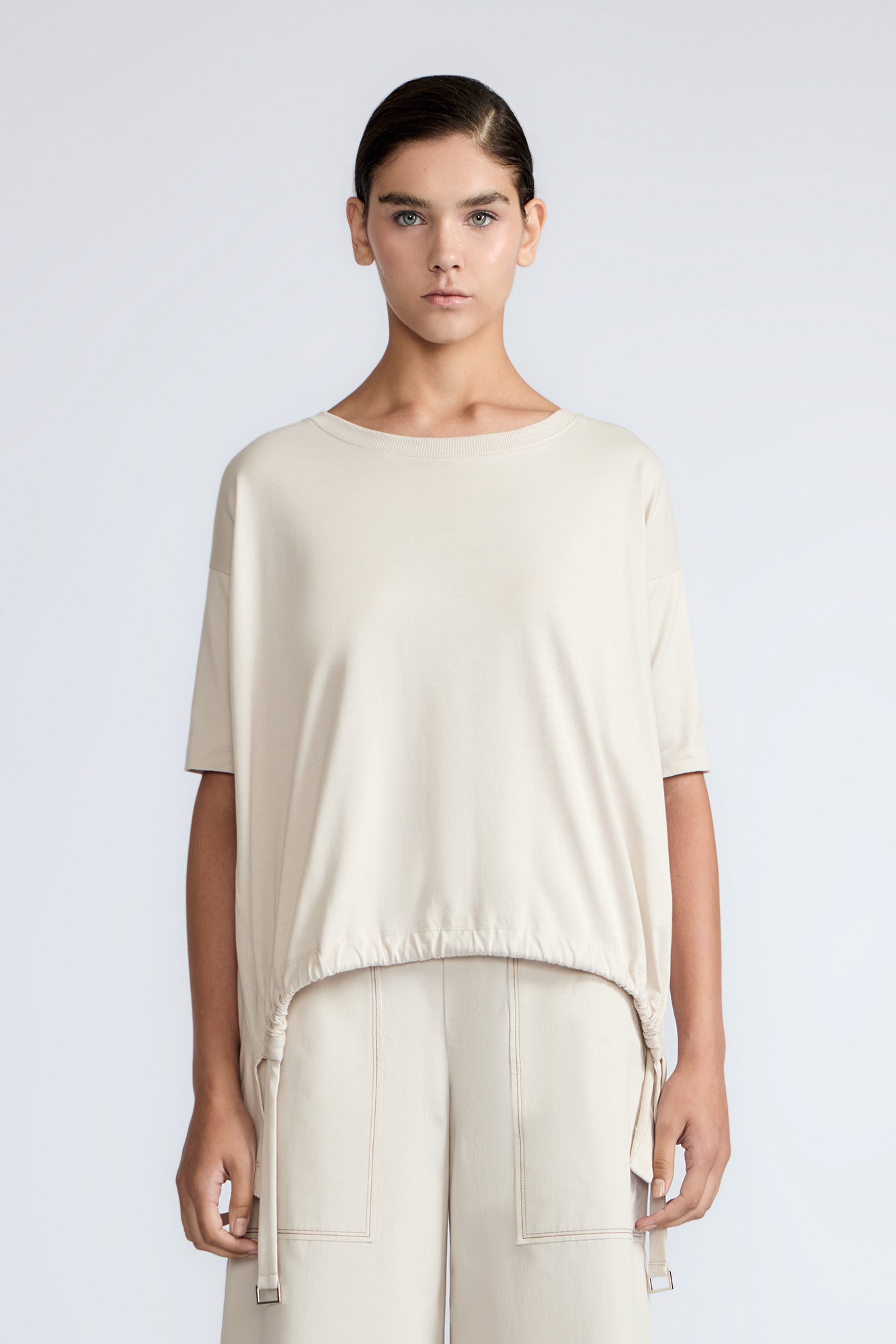 Amaya Asymmetric Cotton Top | Pristine