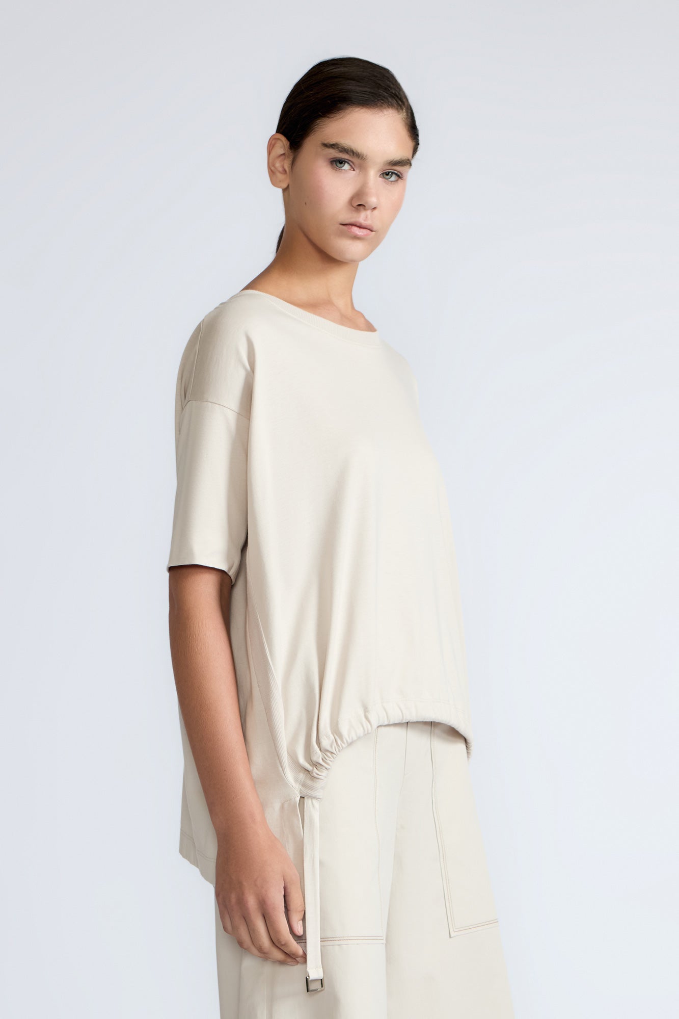 Amaya Asymmetric Cotton Top | Pristine