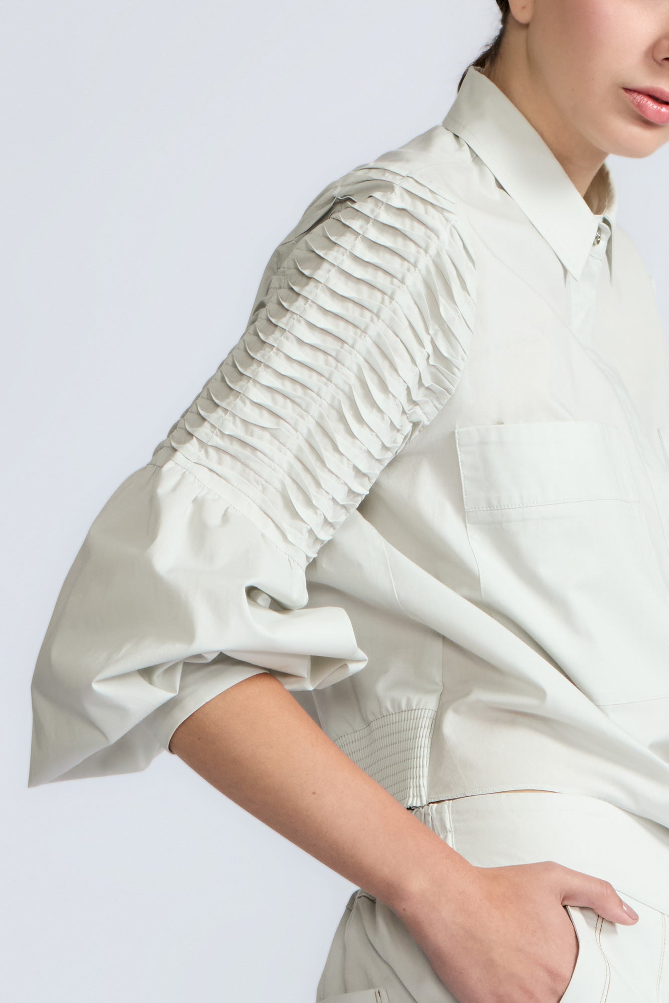 Ansley Blouse | Silver
