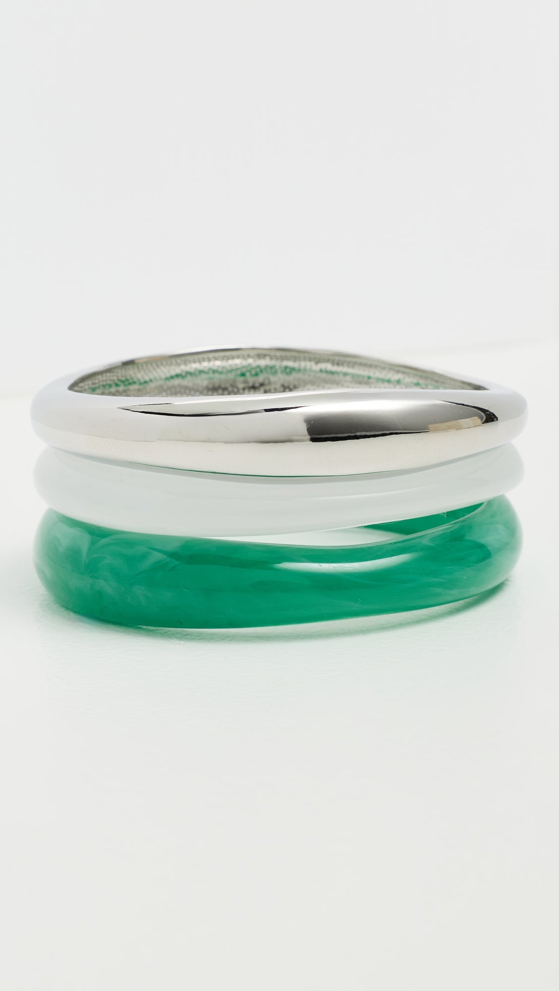 Bauble Bar Raven Resin Bangle Set