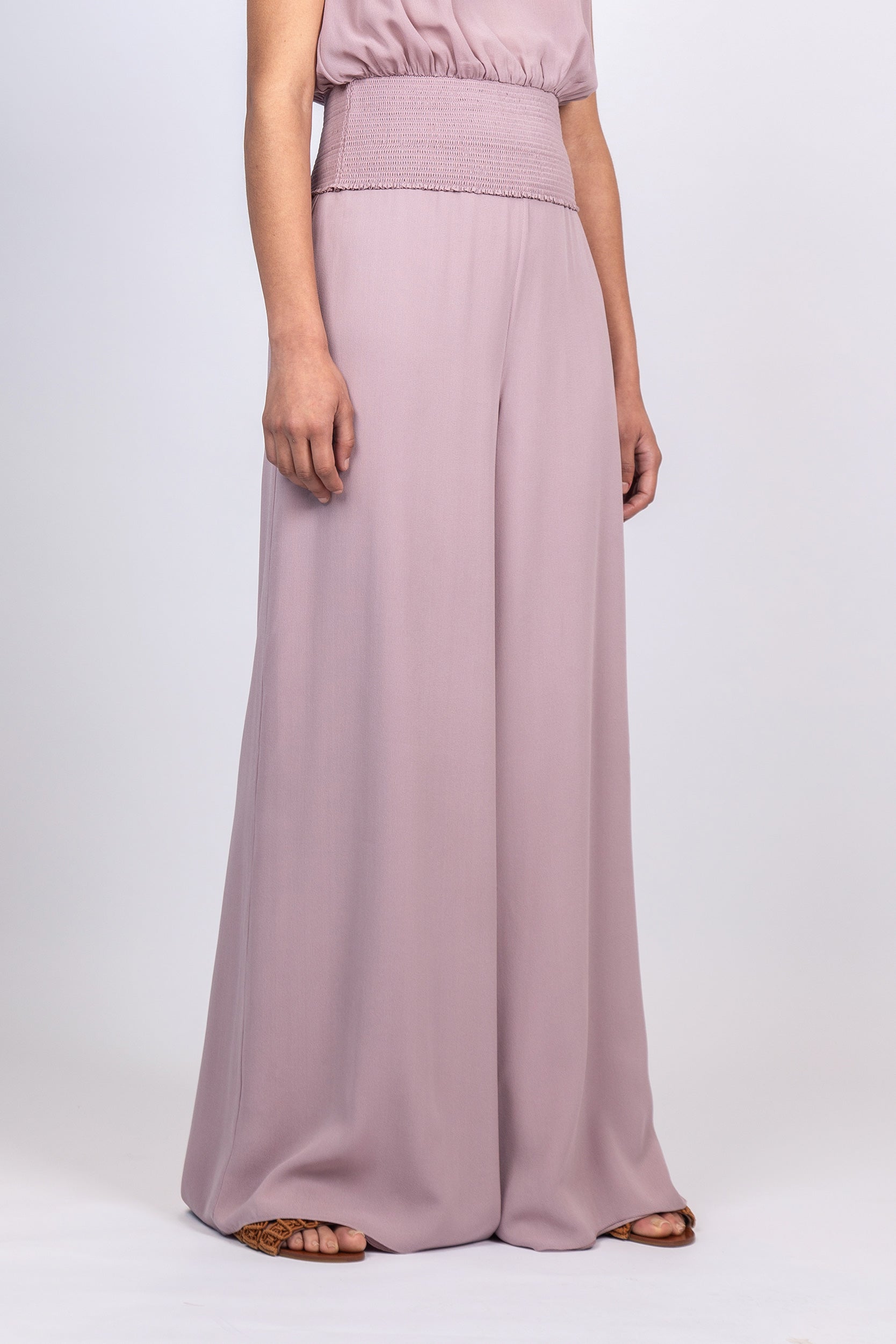 Bellami Silk Wide-Leg Pant | Lilac