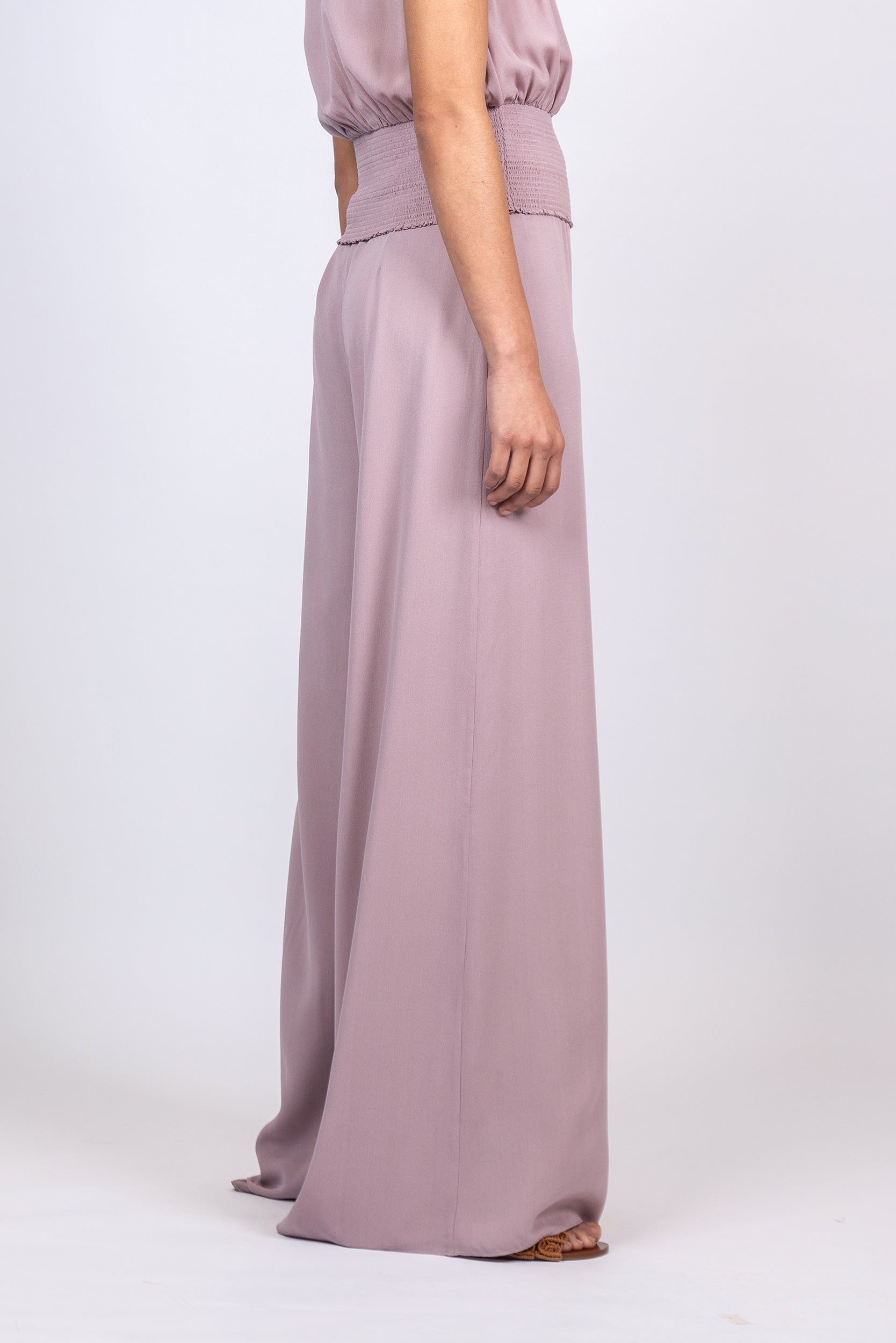 Bellami Silk Wide-Leg Pant | Lilac