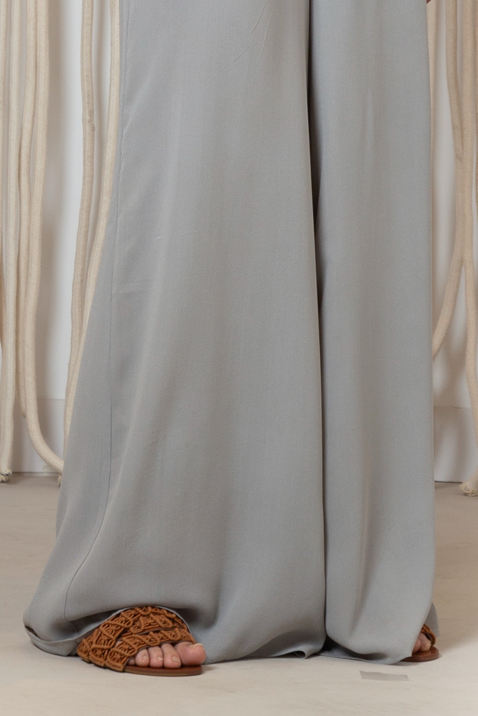 Bellami Silk Wide-Leg Pant | Silver