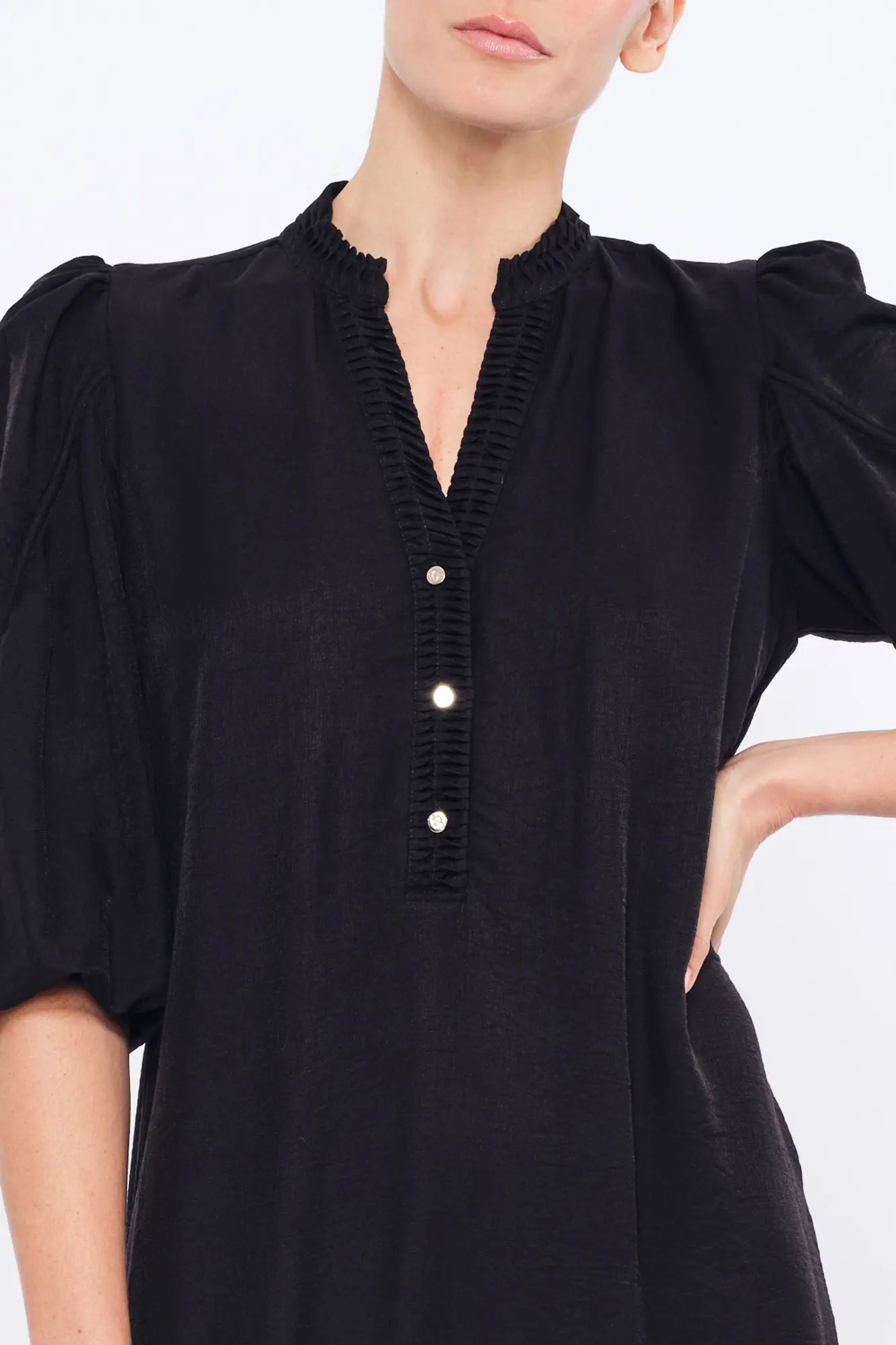 Carlie Asymmetrical Dress | Black