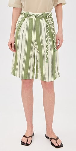 Dress To Relaxing Stripe Bermuda Shorts