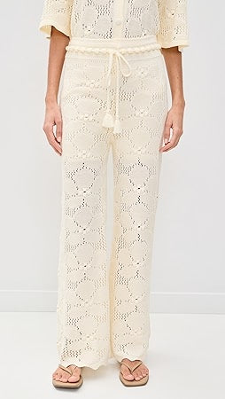 Dress To Floral Crochet Pants