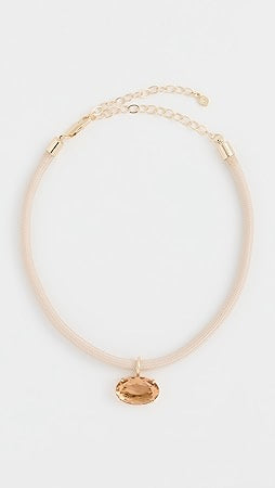 Ettika Oval Pendant Cord Necklace