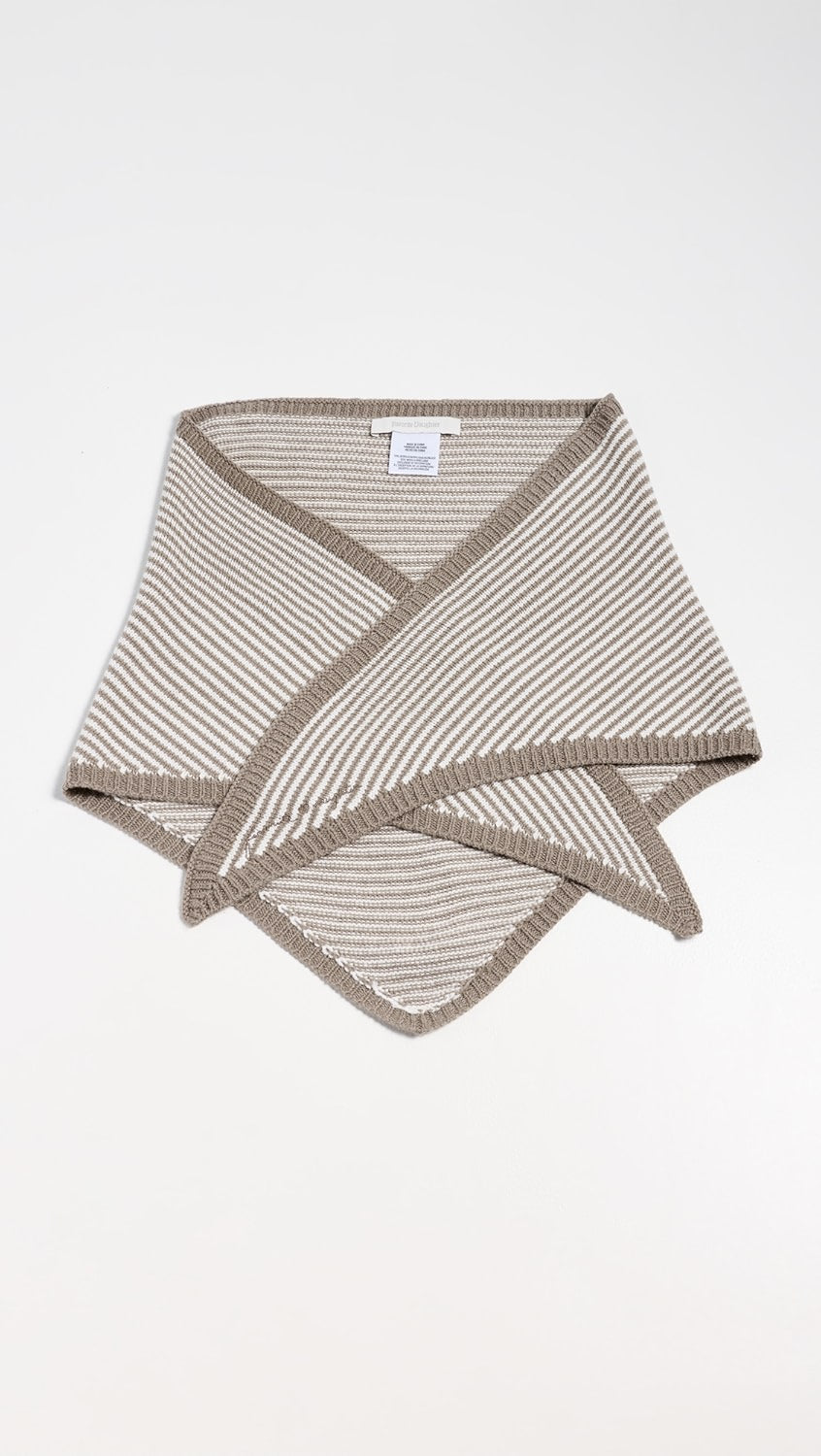 Favorite Daughter The Stripe Knitted Triangle Scarf